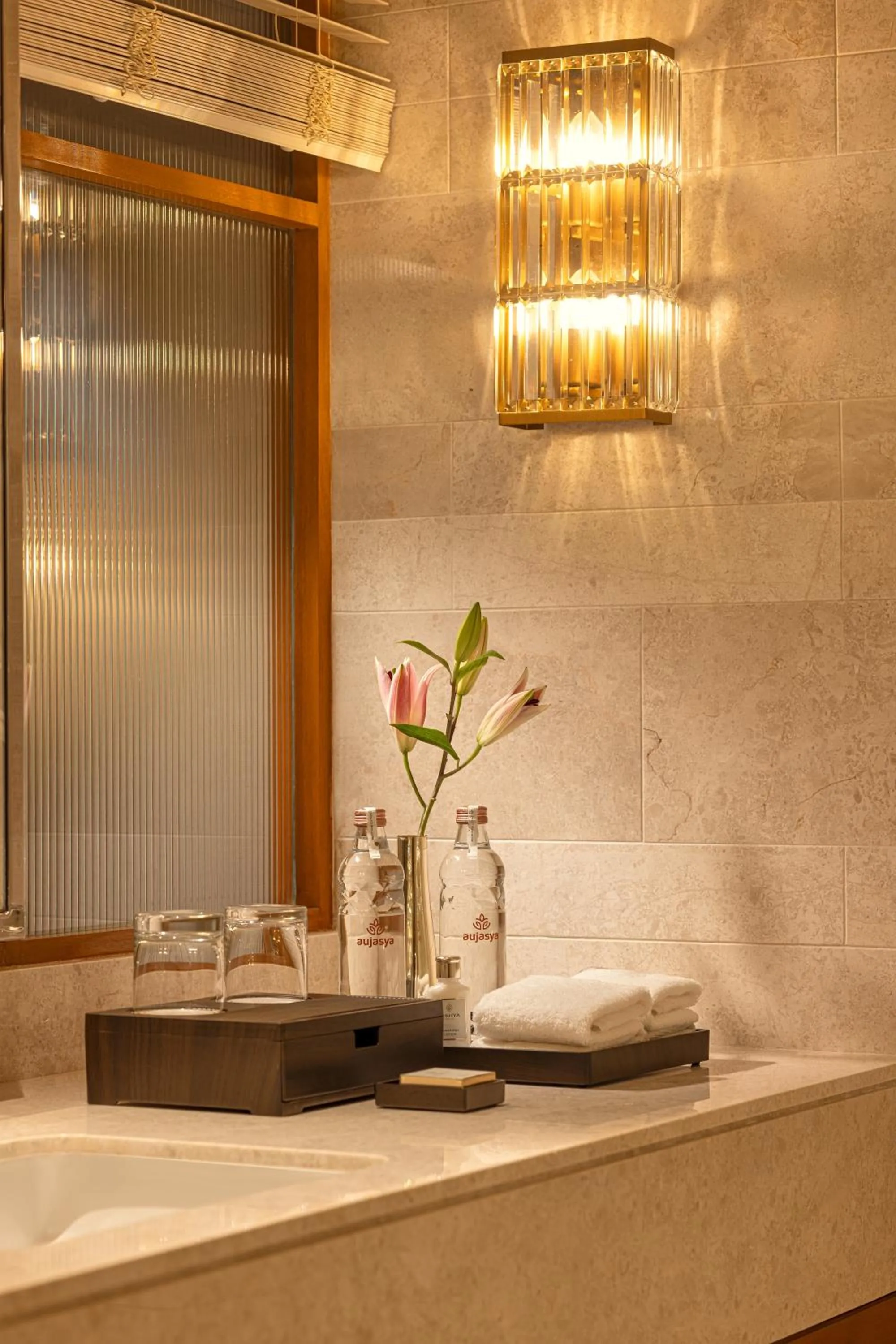 Bathroom in The Leela Hyderabad Banjara Hills