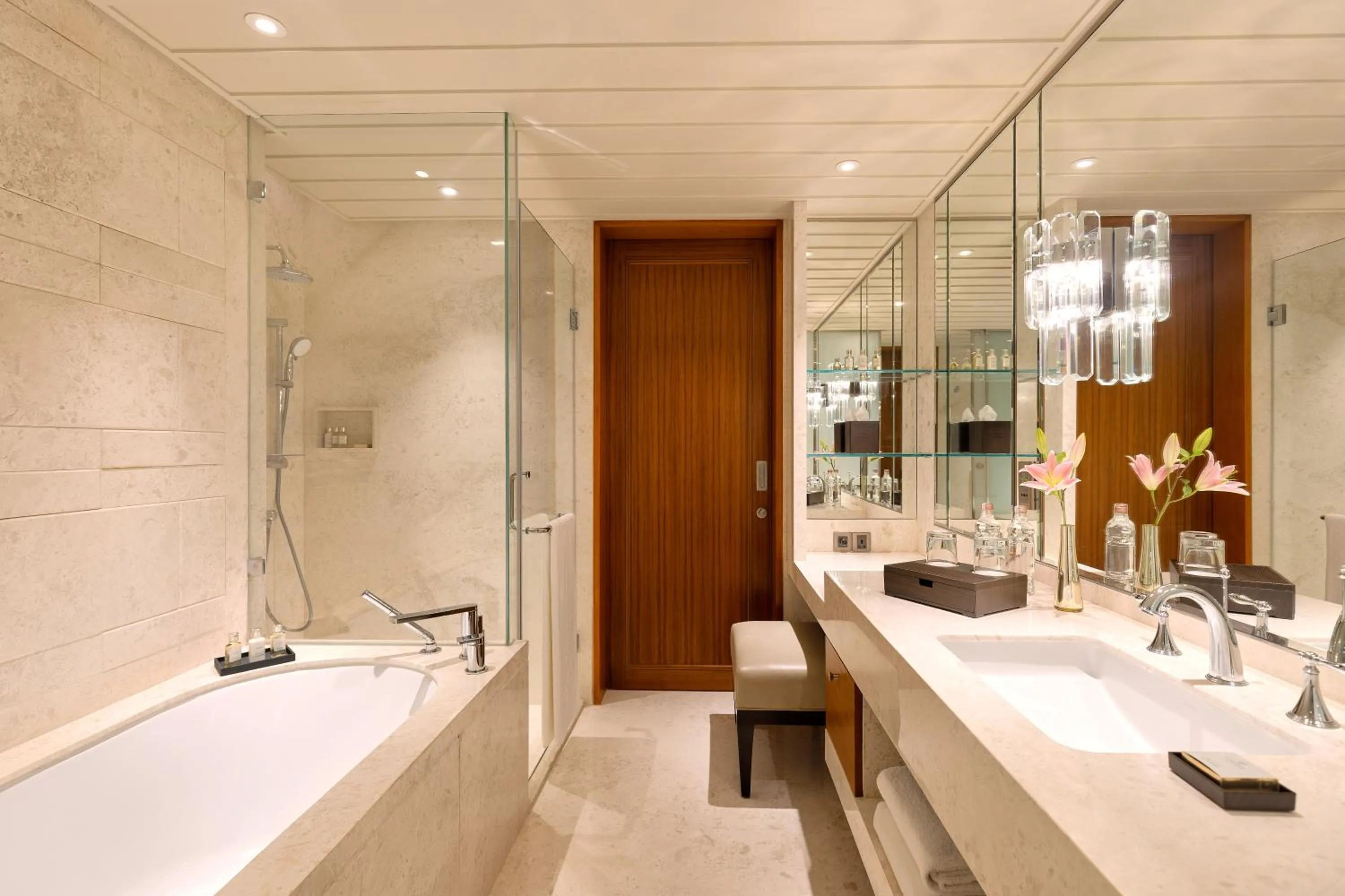 Bathroom in The Leela Hyderabad Banjara Hills