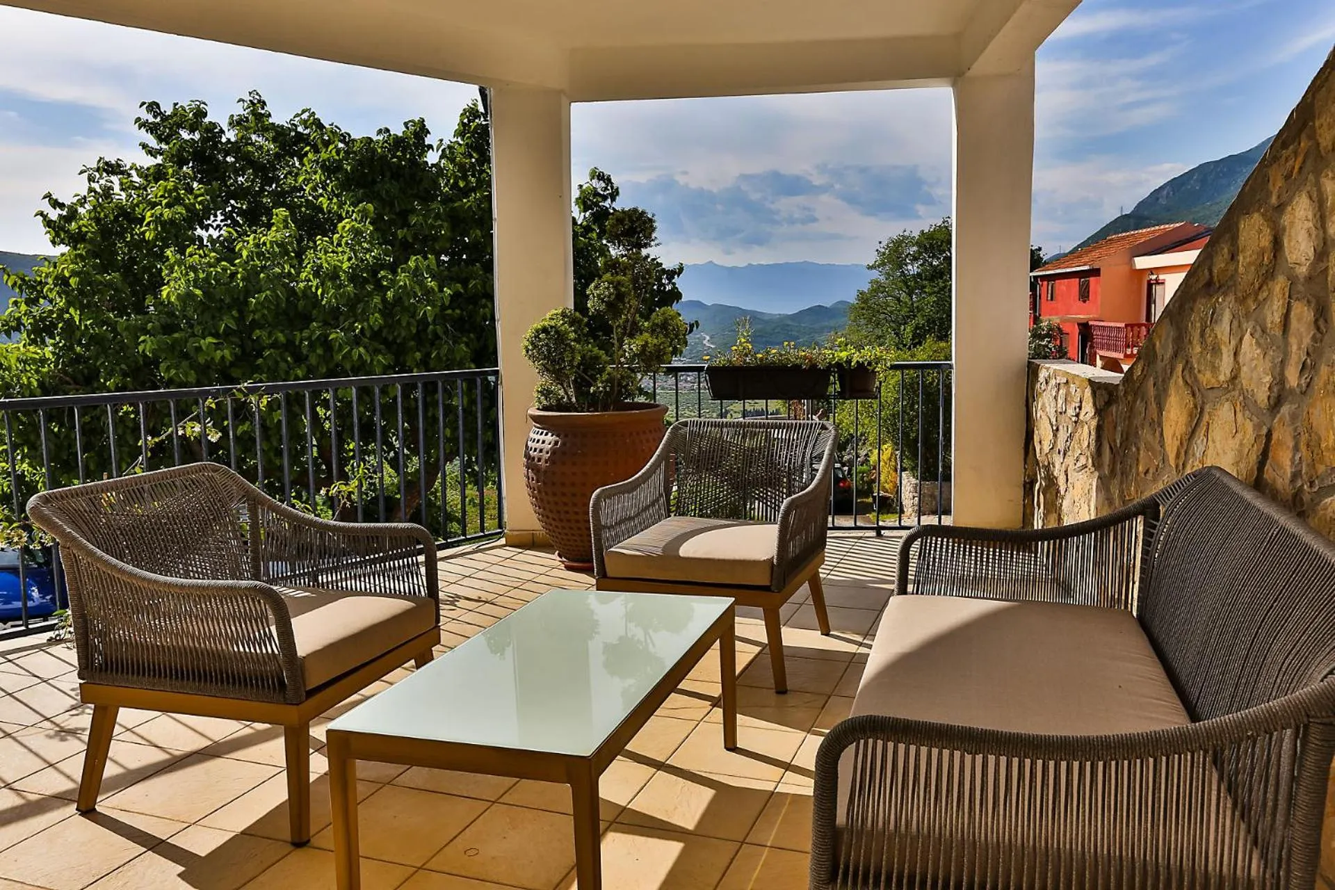 Balcony/Terrace in Boutique hotel Ruzmarin SPA & Garden by Aycon