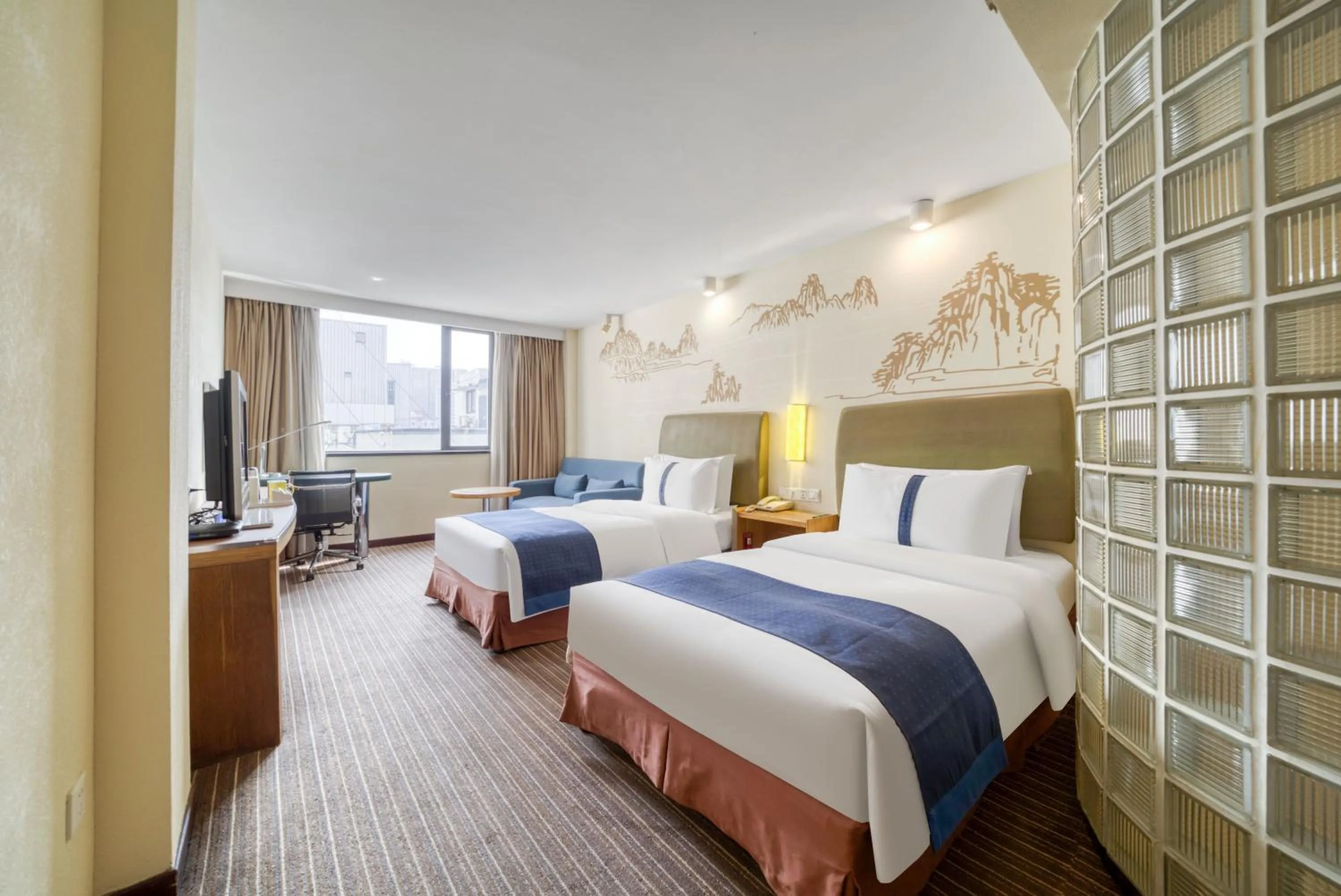 Bed in Hangzhou Haixin Hotel