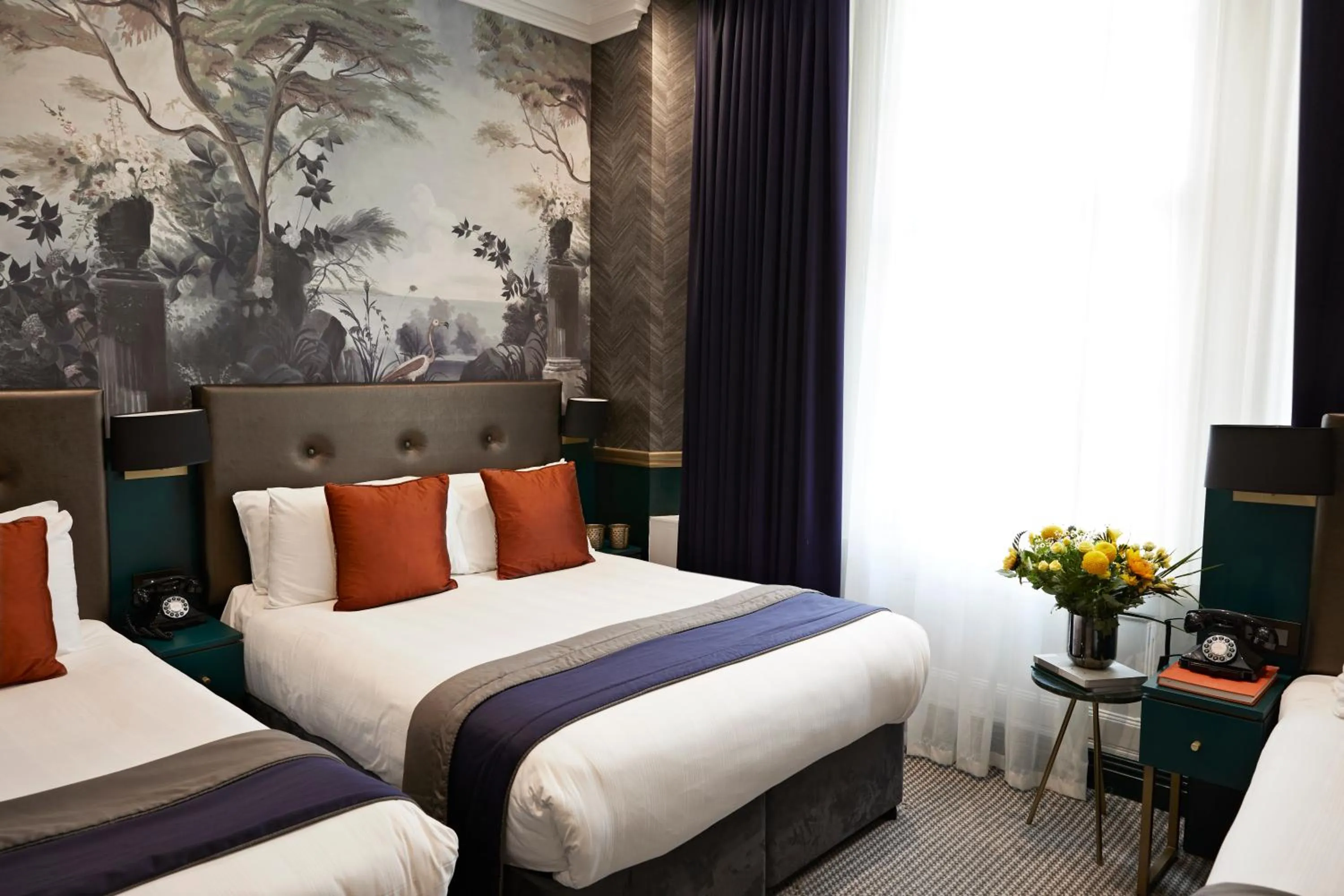 Bed in The Portico Hotel