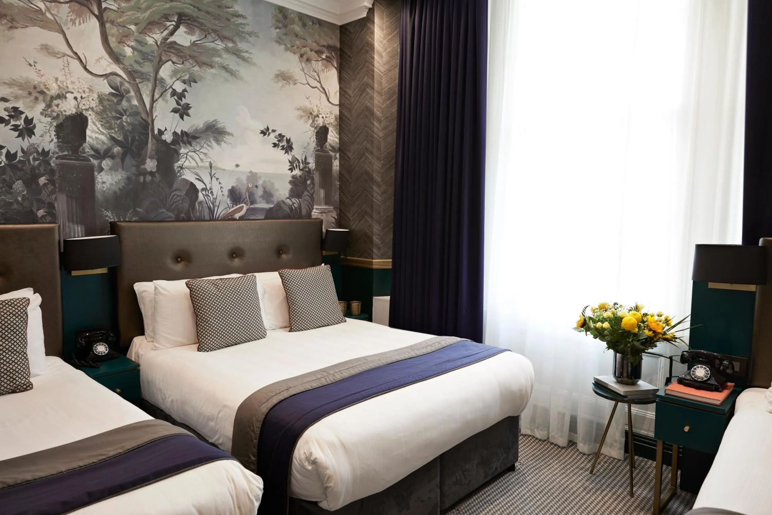 Bed in The Portico Hotel