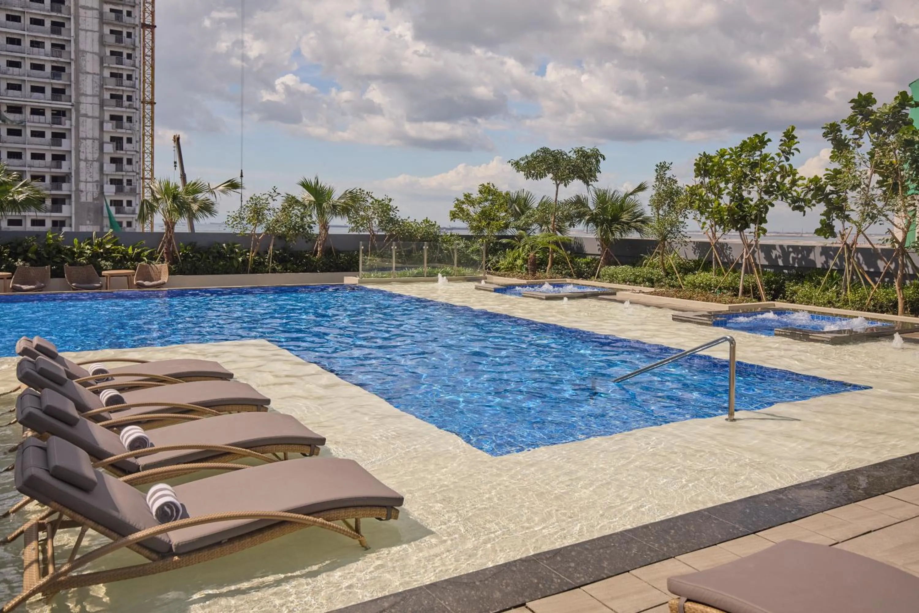 Pool view in Grand Westside Manila Bay