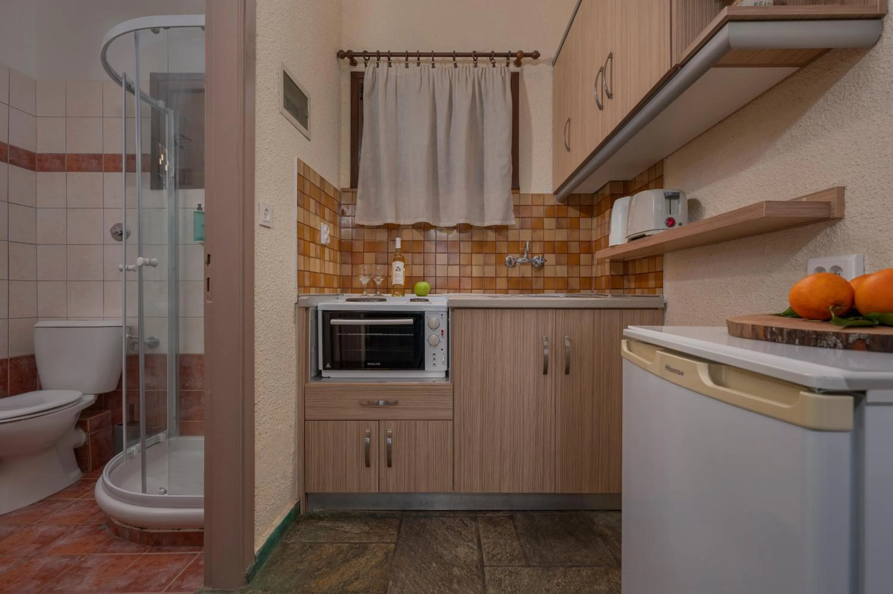 Kitchen or kitchenette in Agnanti Hotel Apartments