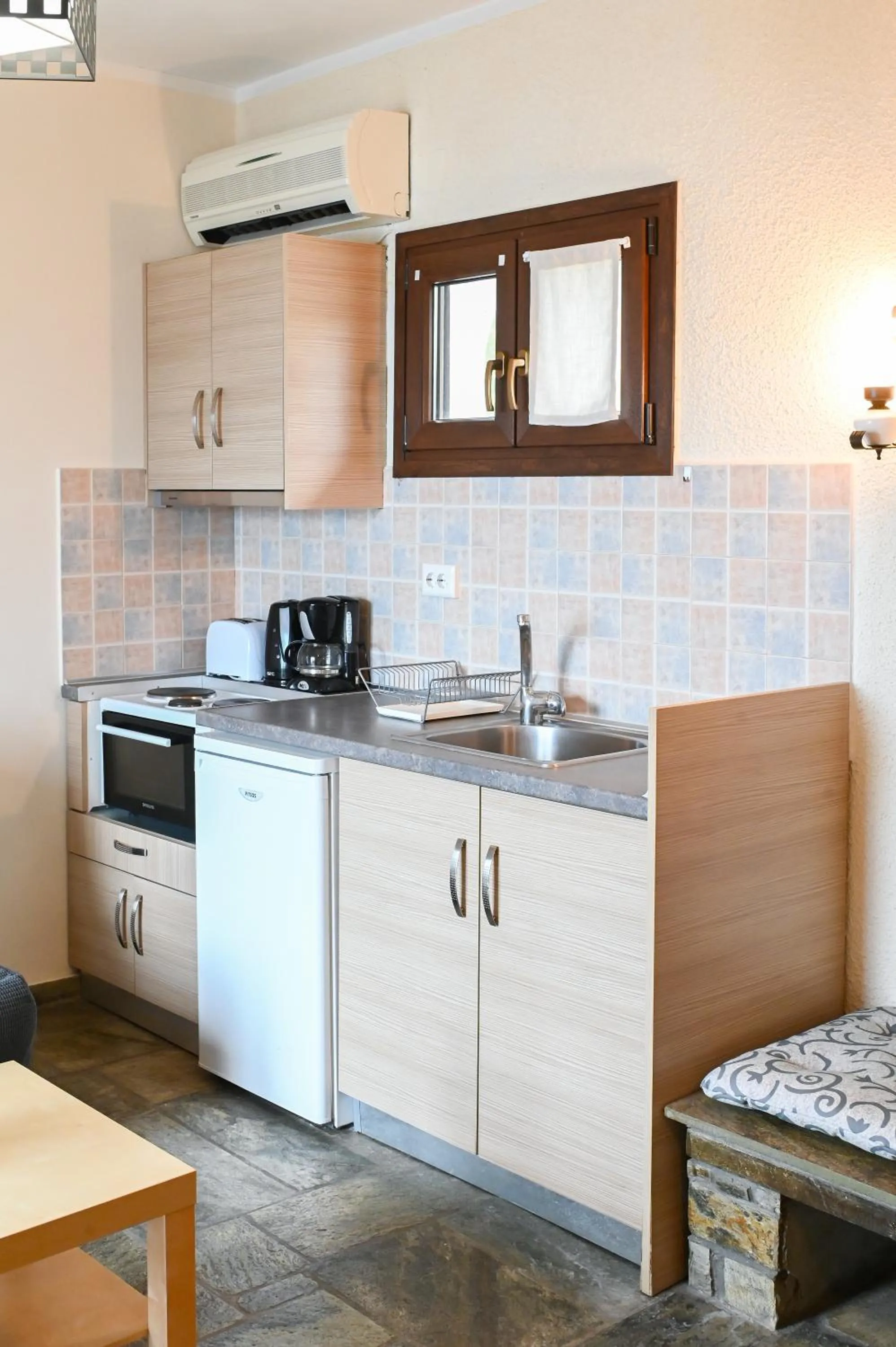 Kitchen or kitchenette in Agnanti Hotel Apartments