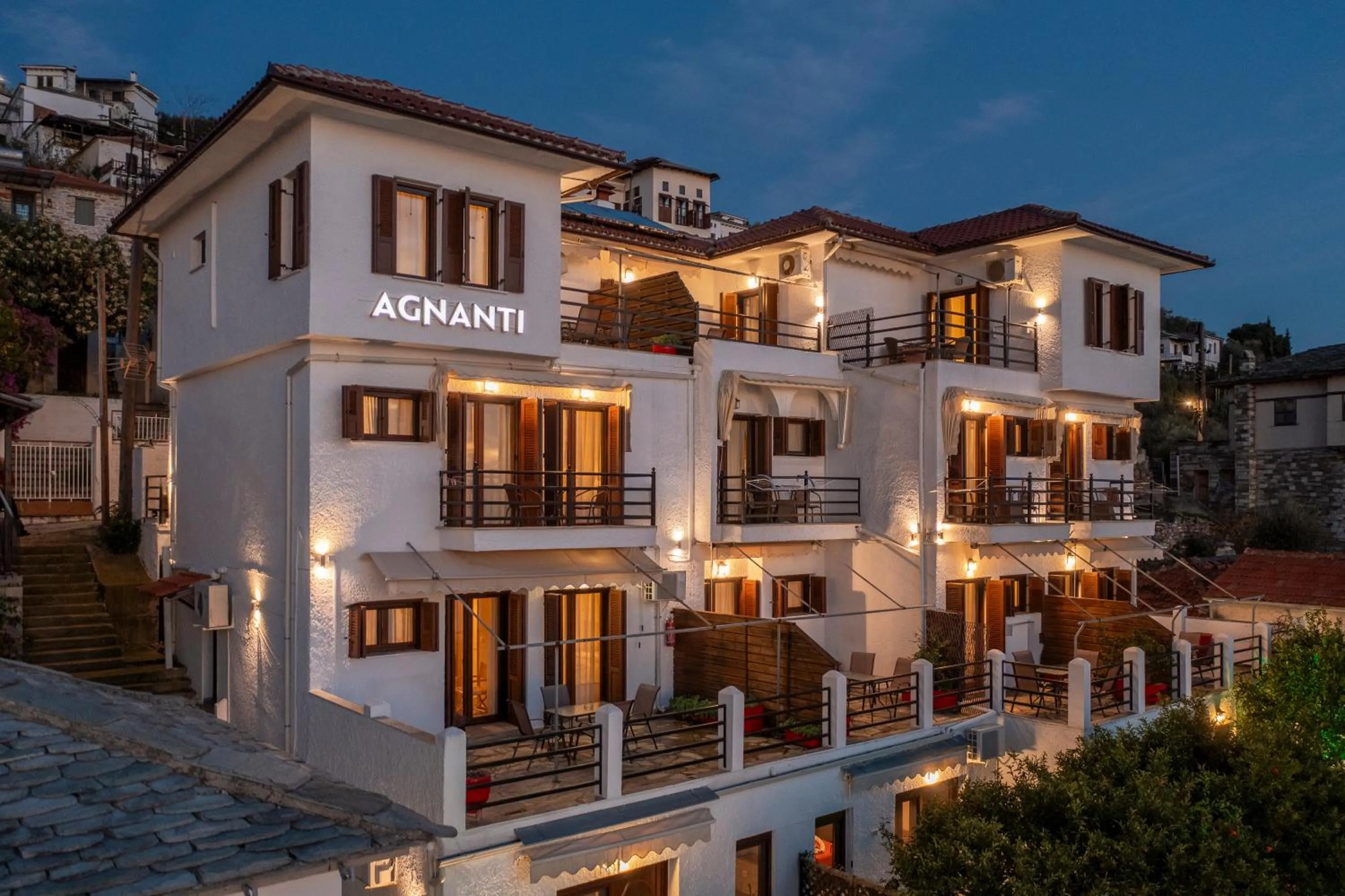 Property building in Agnanti Hotel Apartments