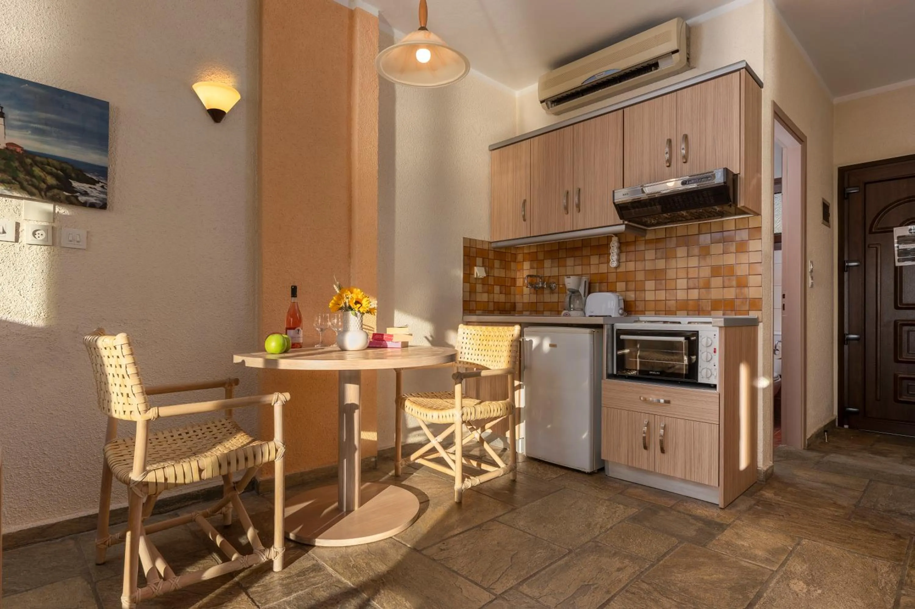 Kitchen or kitchenette in Agnanti Hotel Apartments