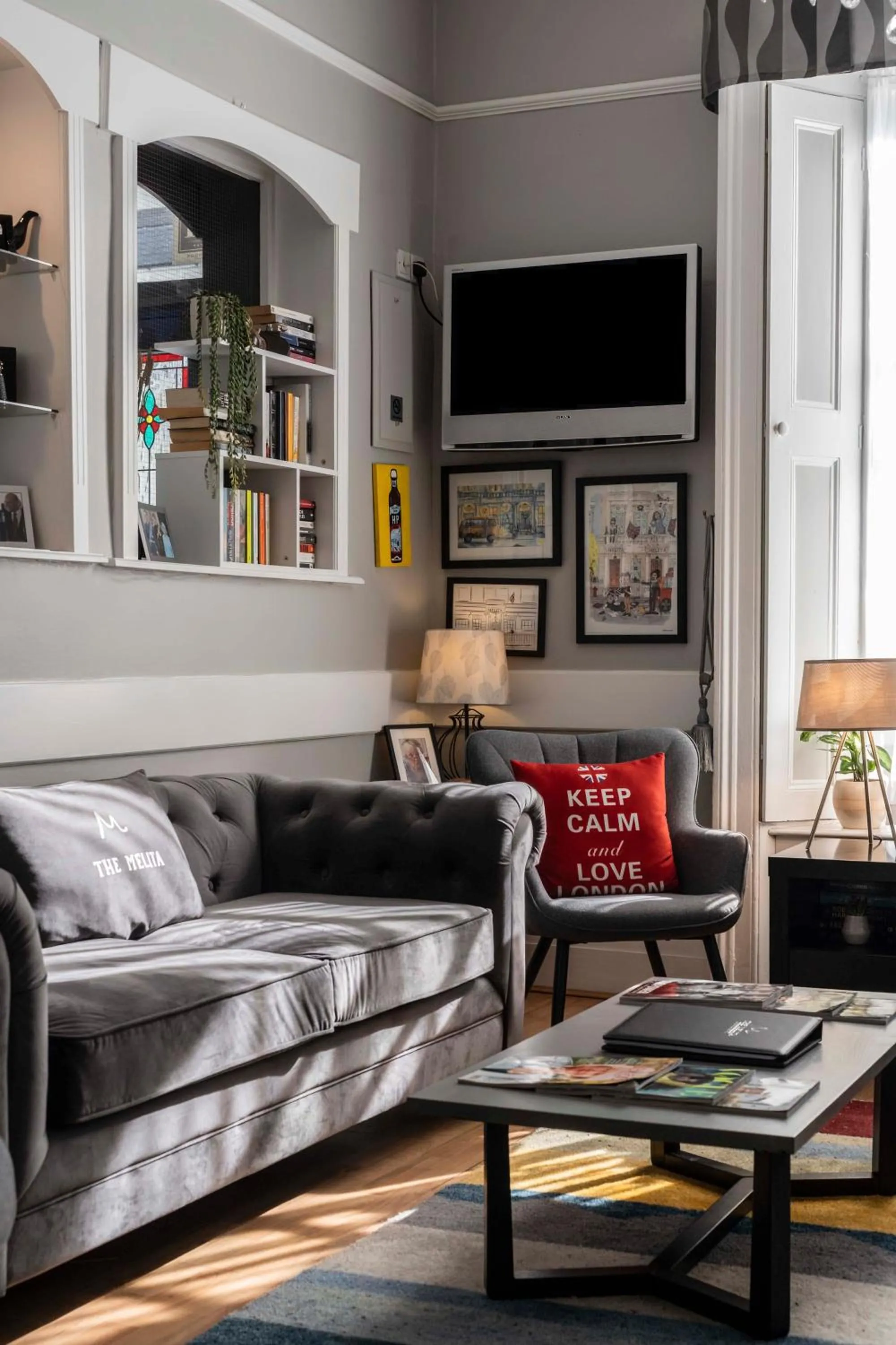 Communal lounge/ TV room in The Melita