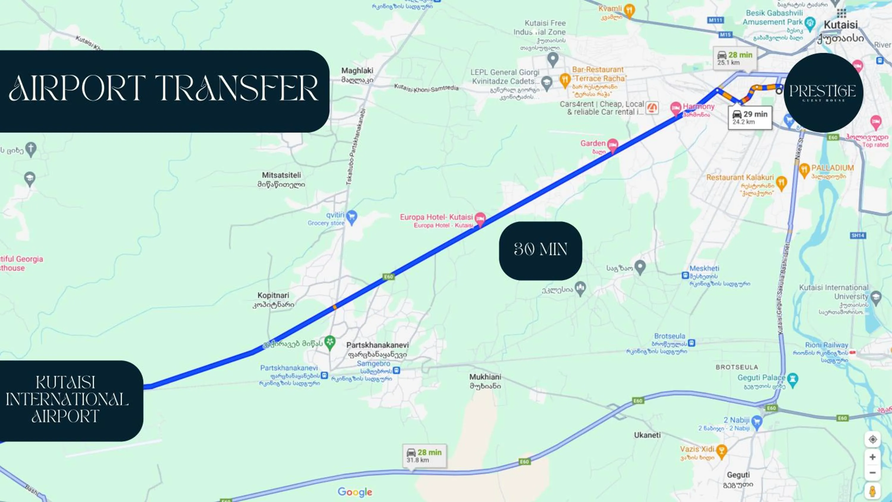 shuttle in Prestige Guest House