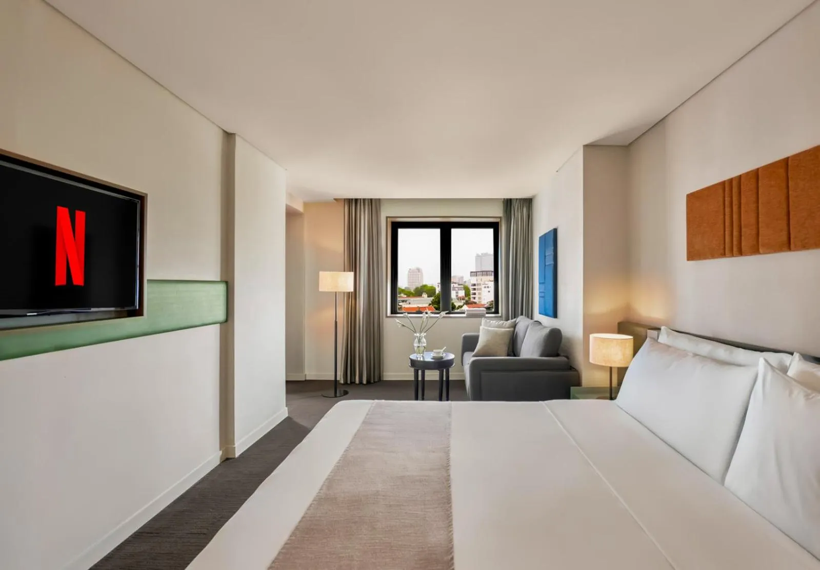 View (from property/room), Bed in Signature by M Village Thợ Nhuộm