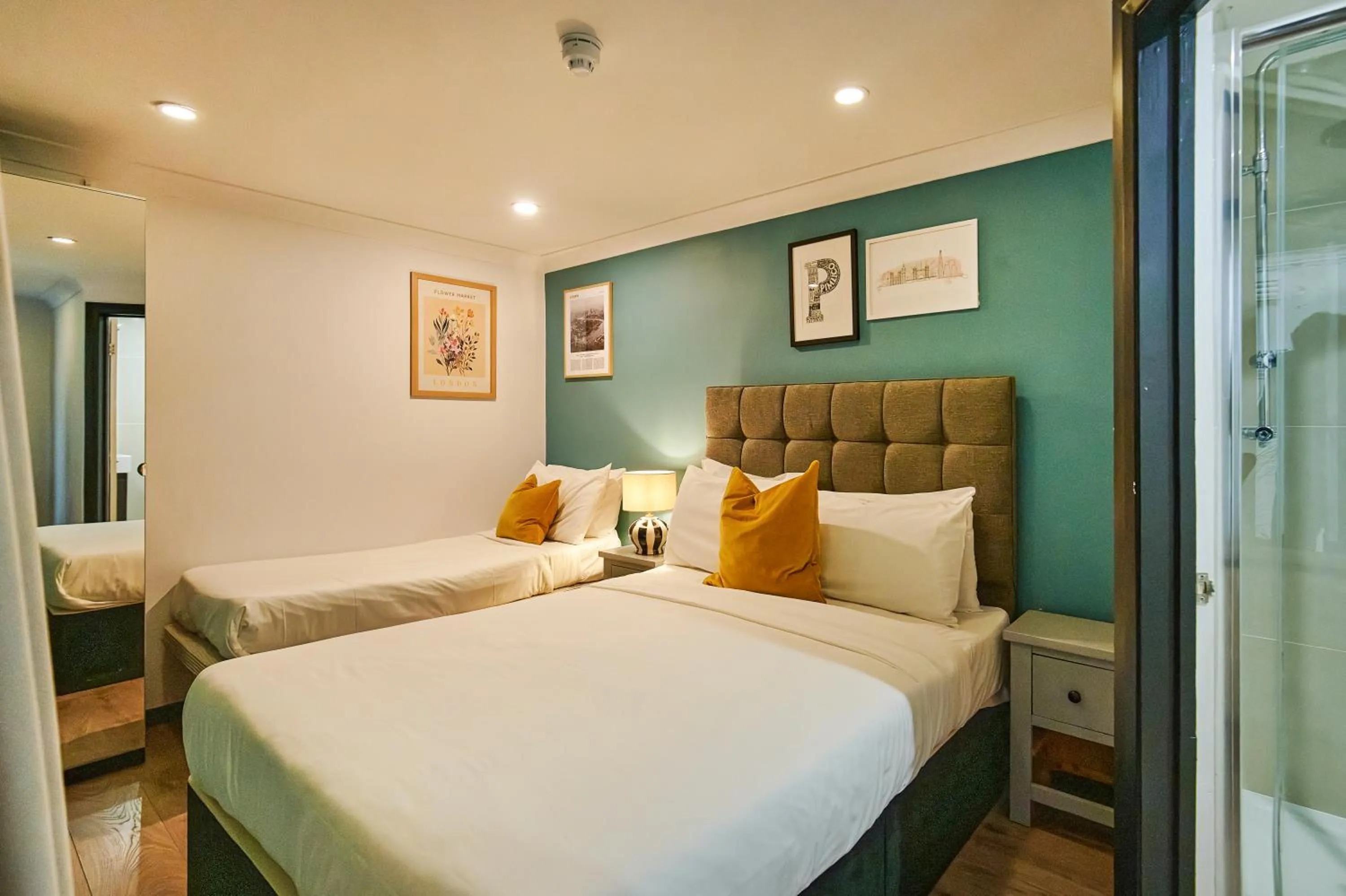 Bed in Huttons Hotel, Victoria London