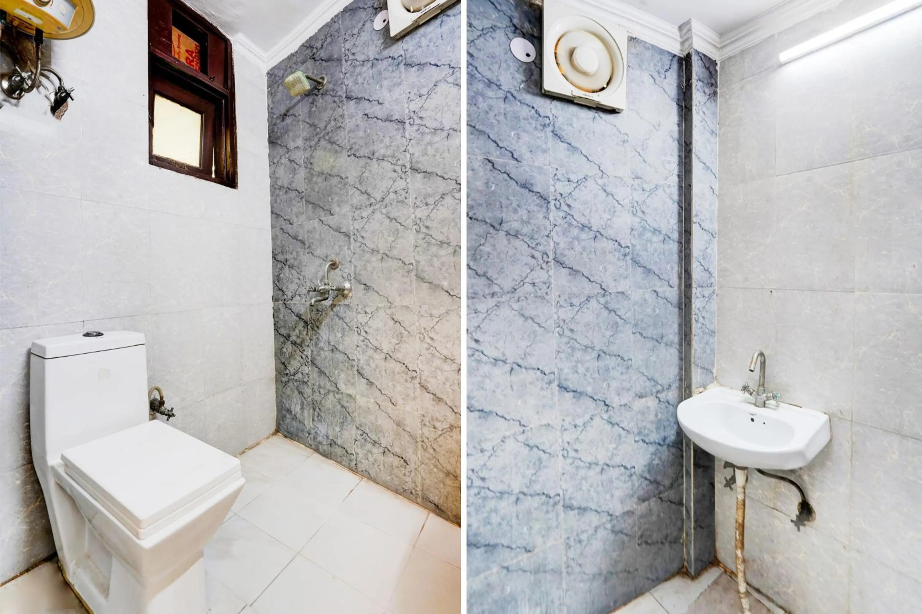 Bathroom in Super Hotel O Silver Key KD plaza Near Saket Metro station