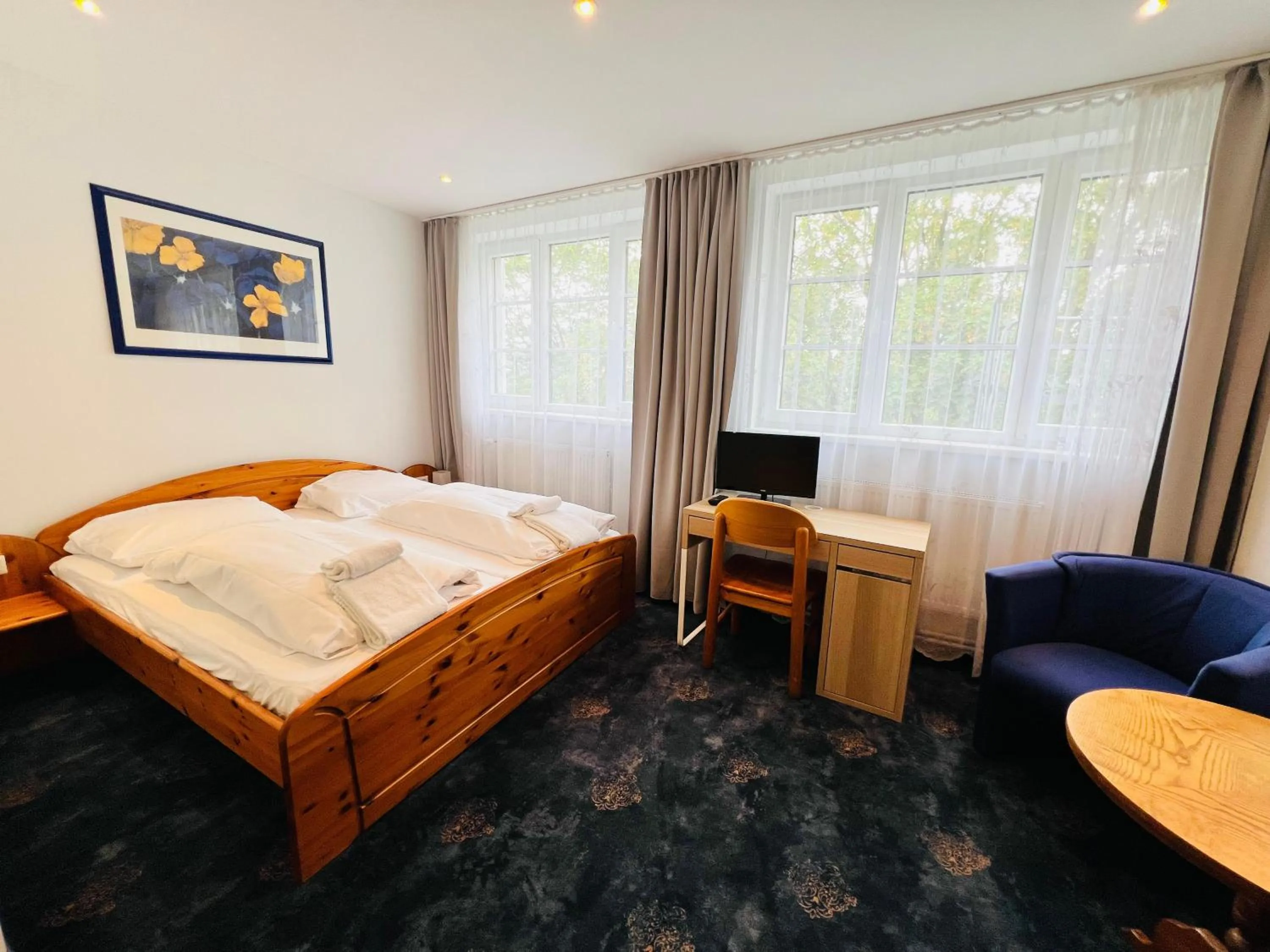 Bed in City Apartment Hotel Hamburg