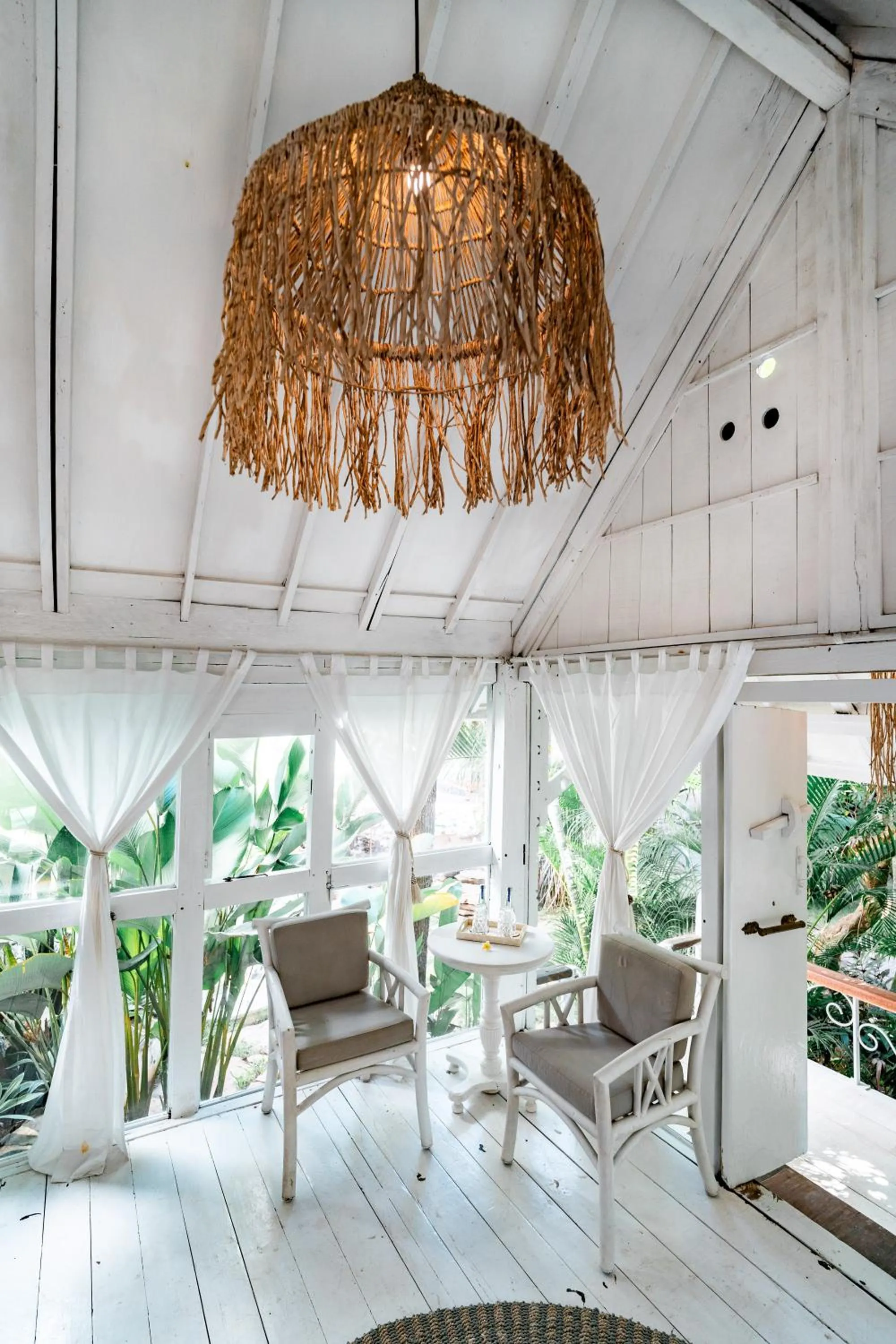 Seating area in La Santa Rosa