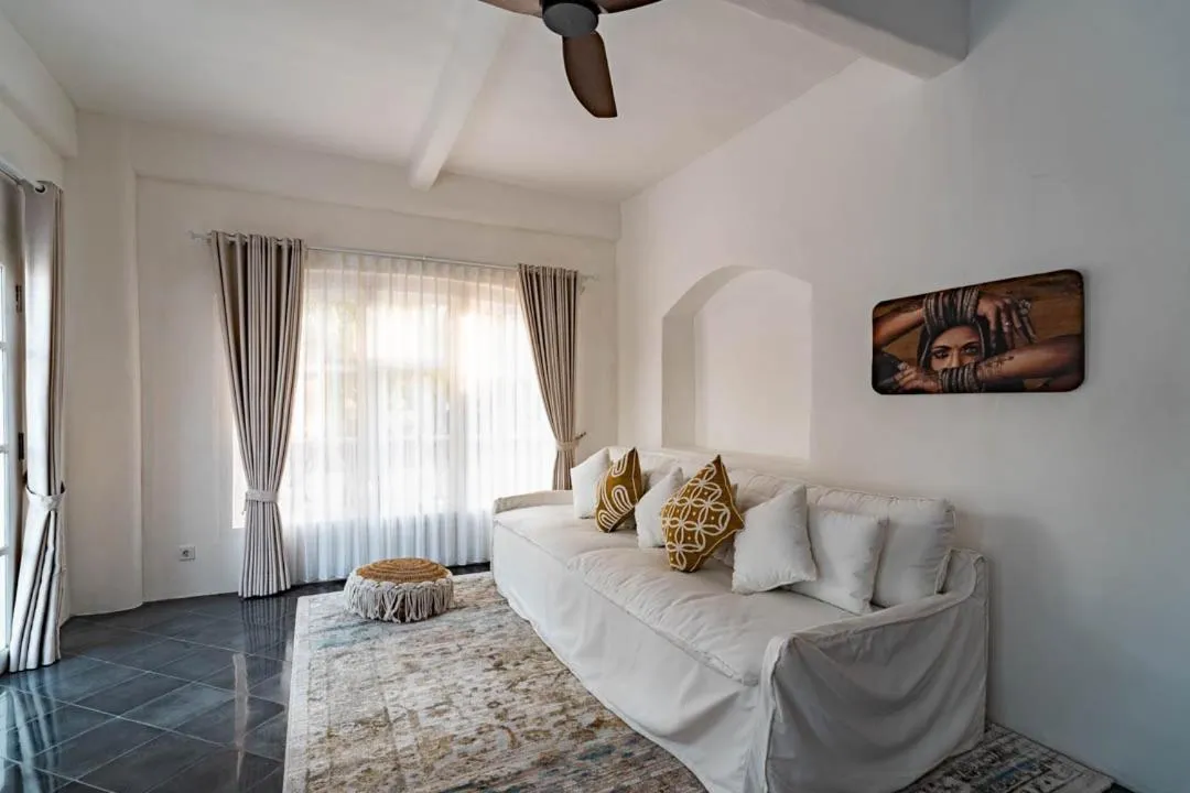 Living room, Bed in La Santa Rosa