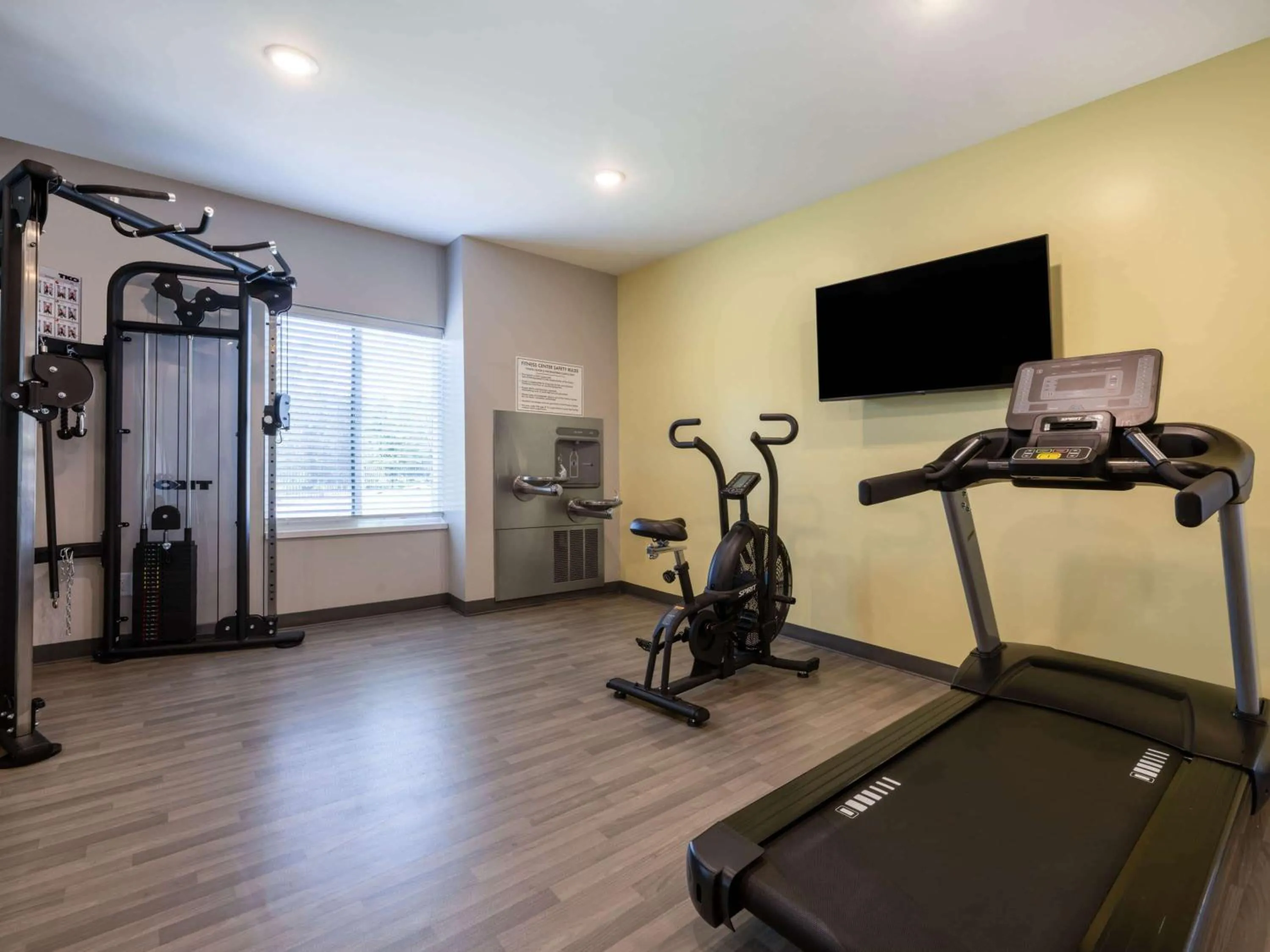 Fitness centre/facilities in ECHO Suites Extended Stay by Wyndham Spartanburg