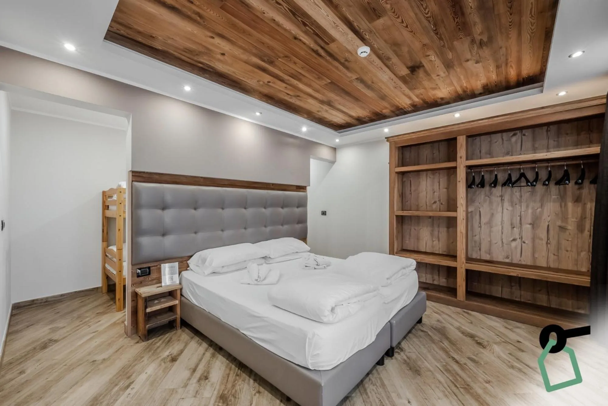 Bedroom, Bed in Hotiday Room Collection - Sauze Assietta