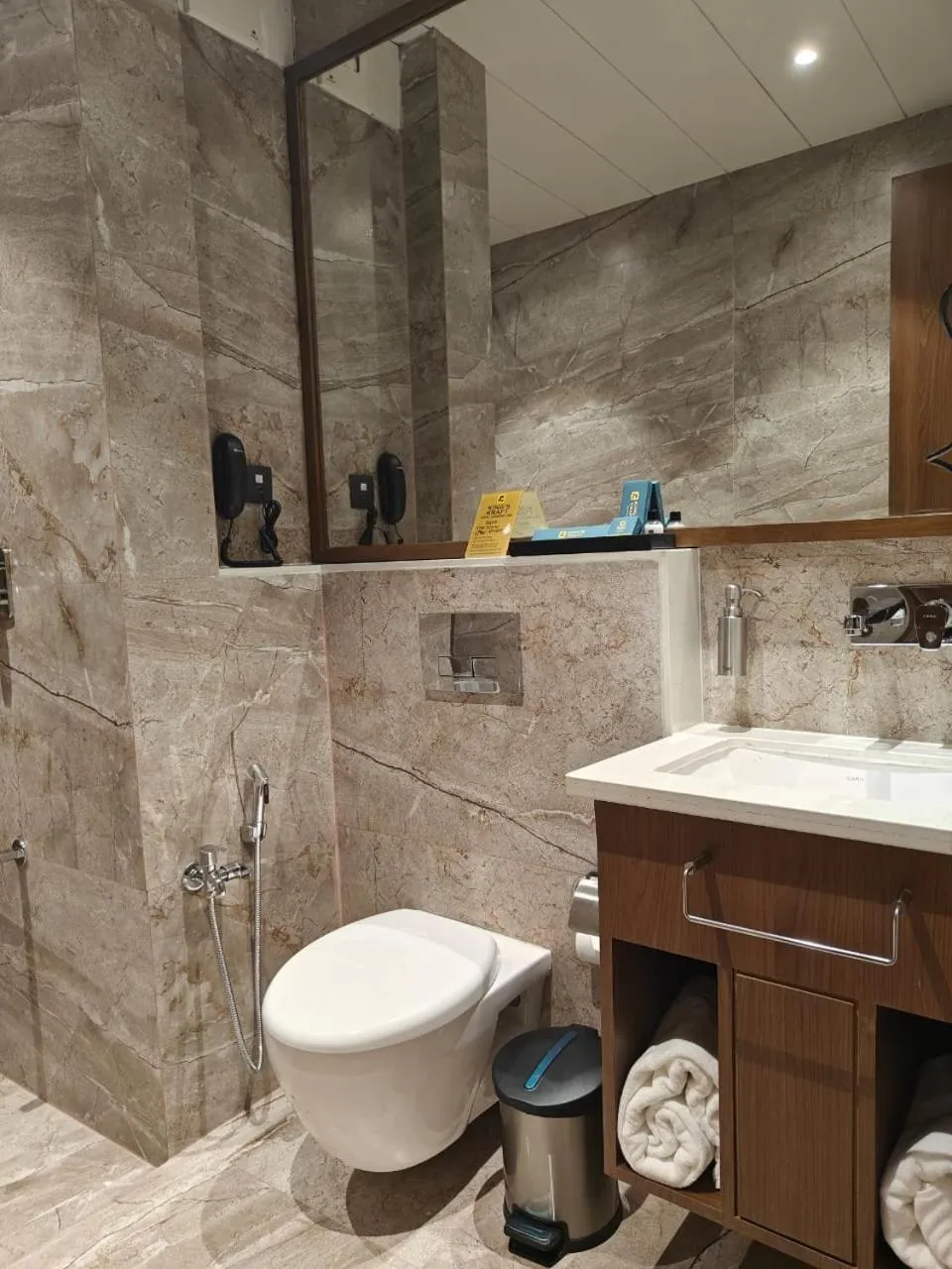 Toilet in Kings Kraft Tremezzo Inn, Somnath