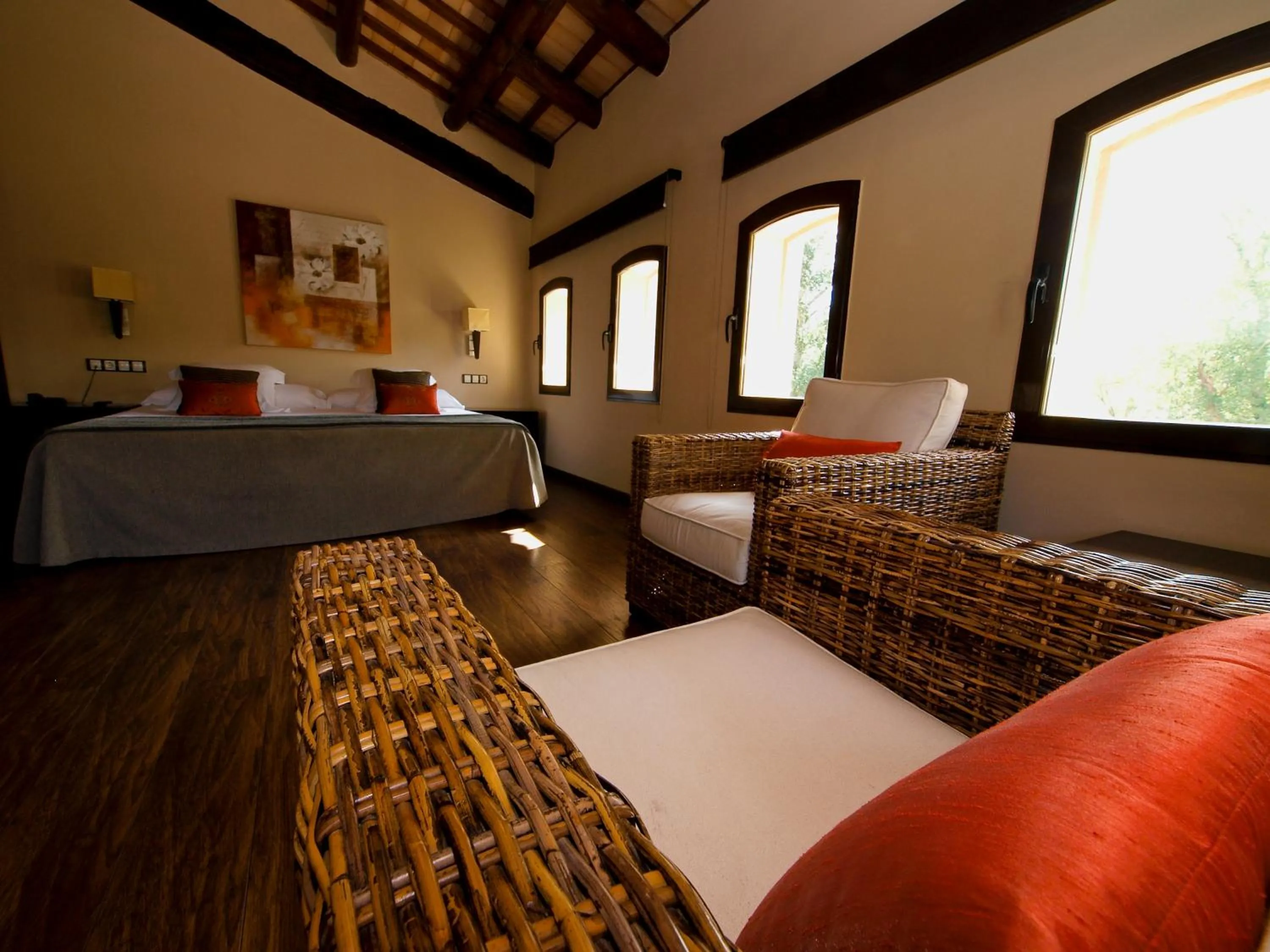 Decorative detail, Bed in Molí Blanc Hotel