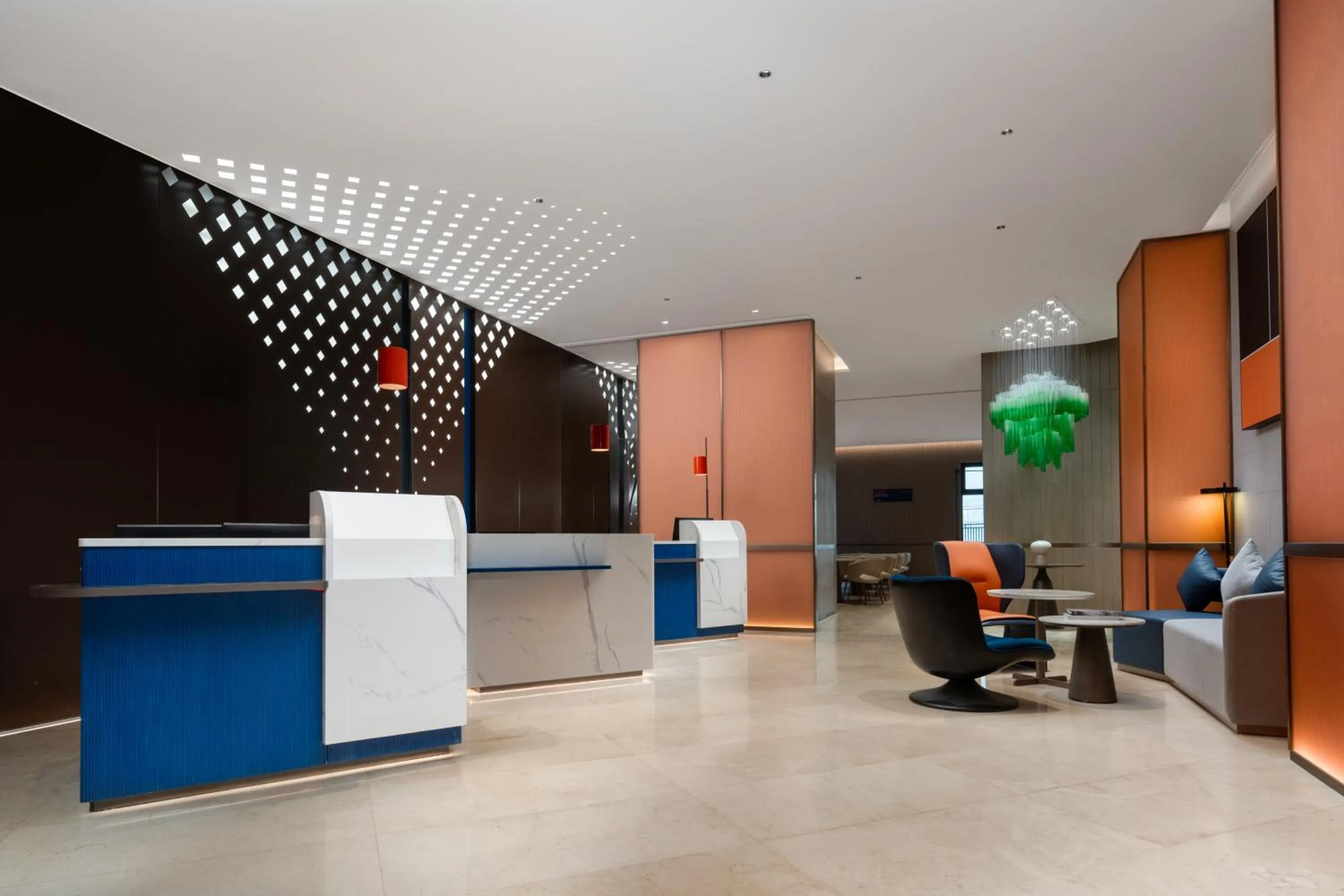 Lobby or reception in Holiday Inn Express Zhengzhou Garden Road