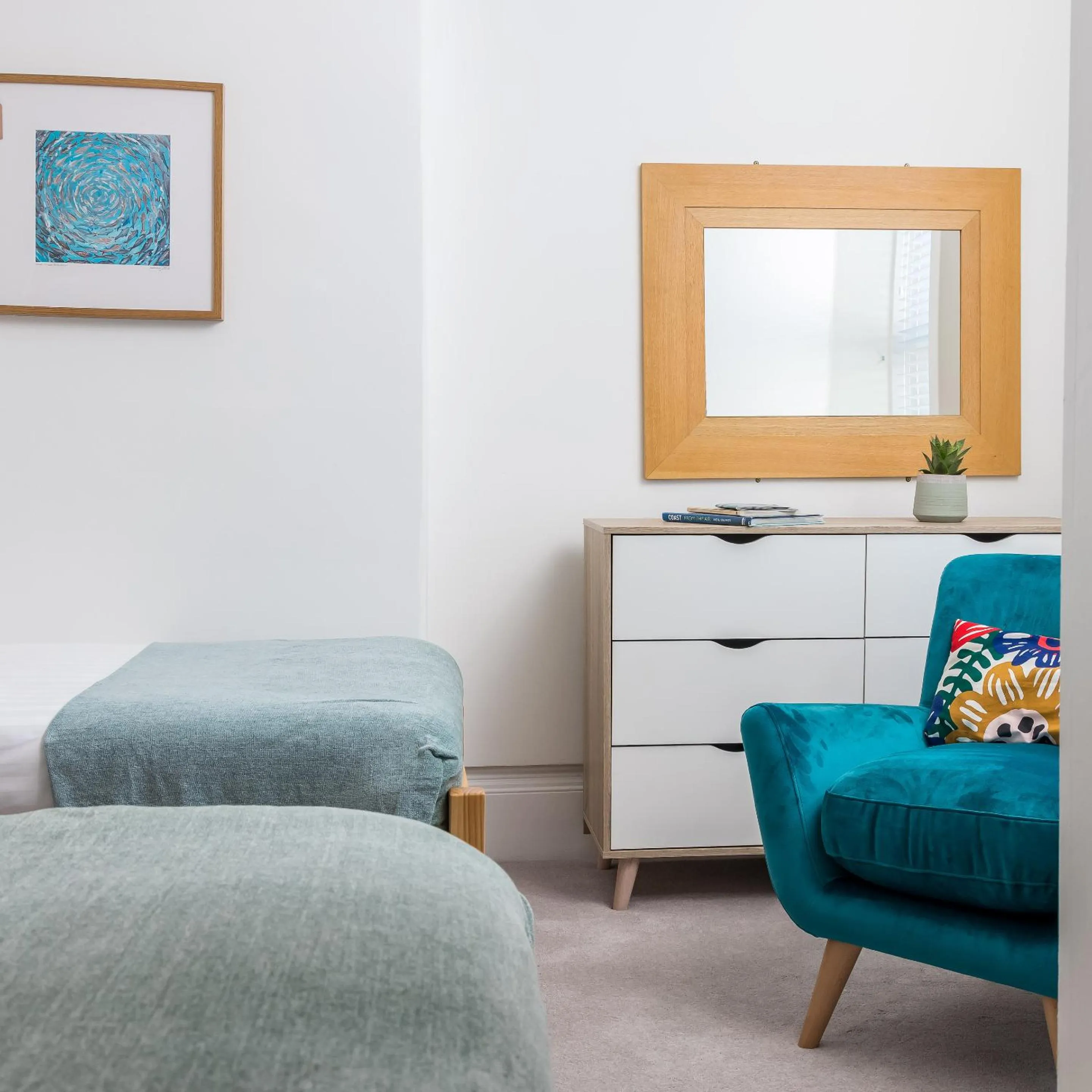 Bedroom in The Edge Of The Beach formally The Edgcumbe Hotel