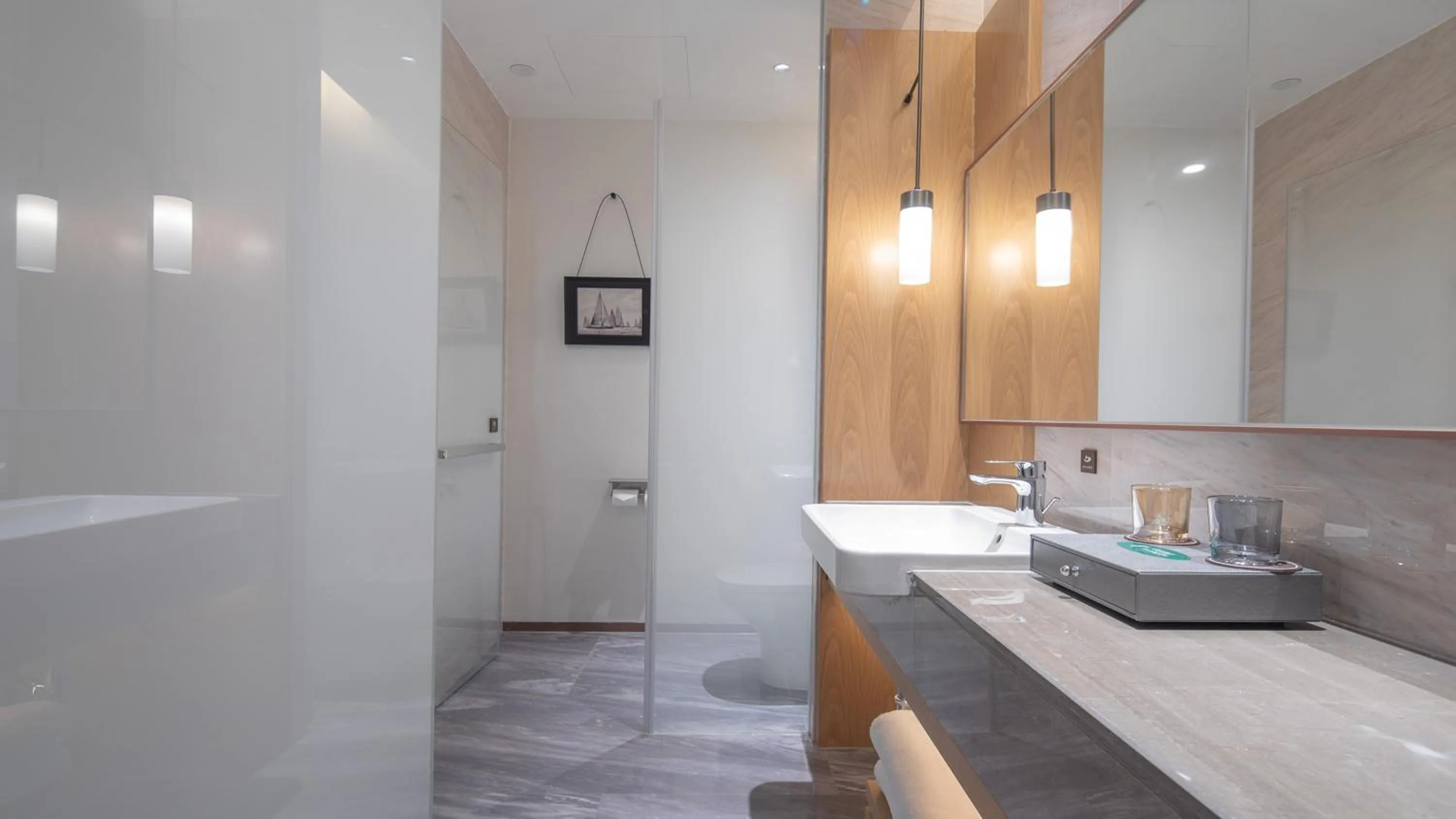 Bathroom in Holiday Inn Ningbo Xiangshan Damu Bay by IHG