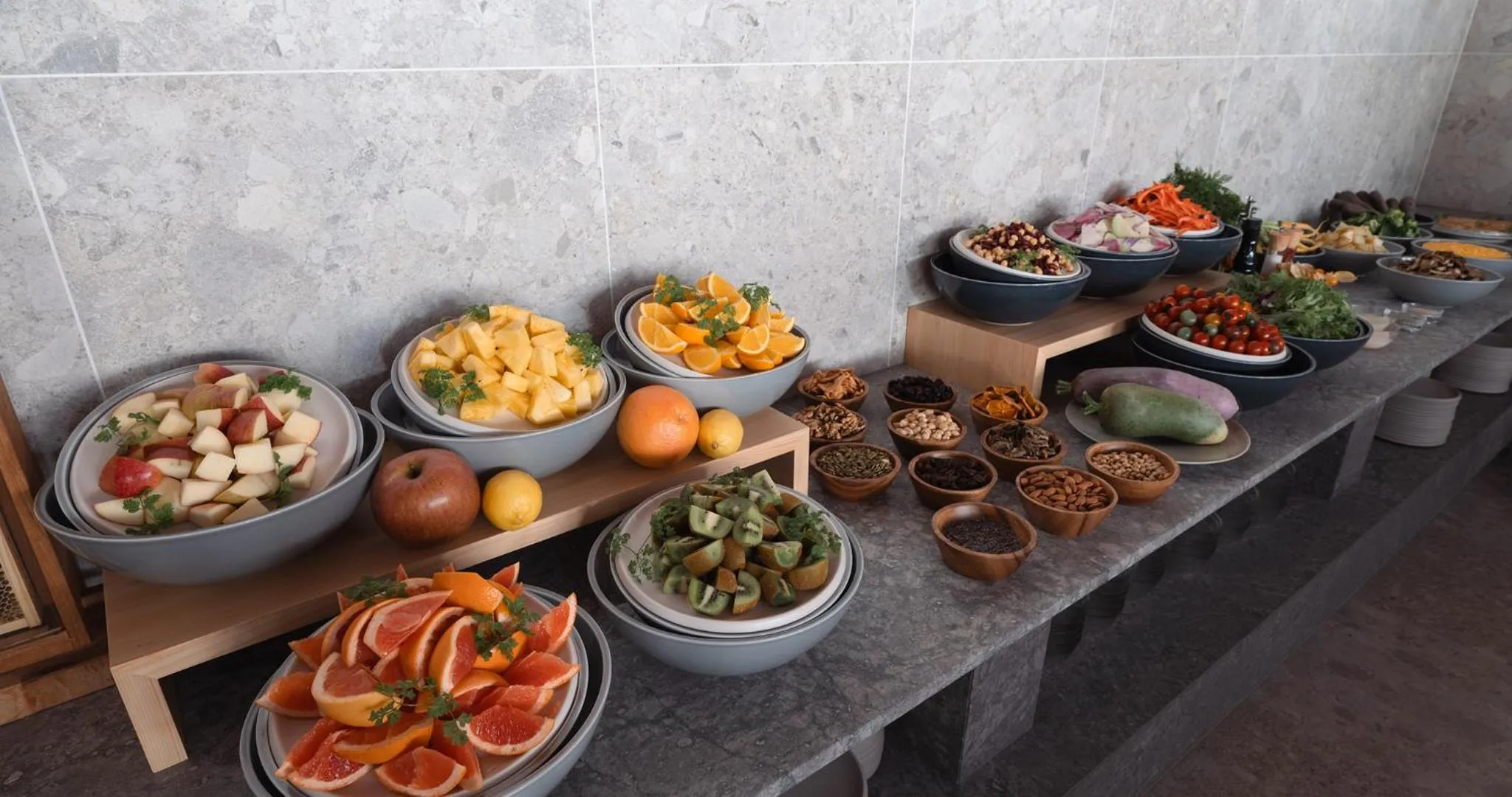 Buffet breakfast in HOTEL LA VIGNE HAKUBA by Onko Chishin