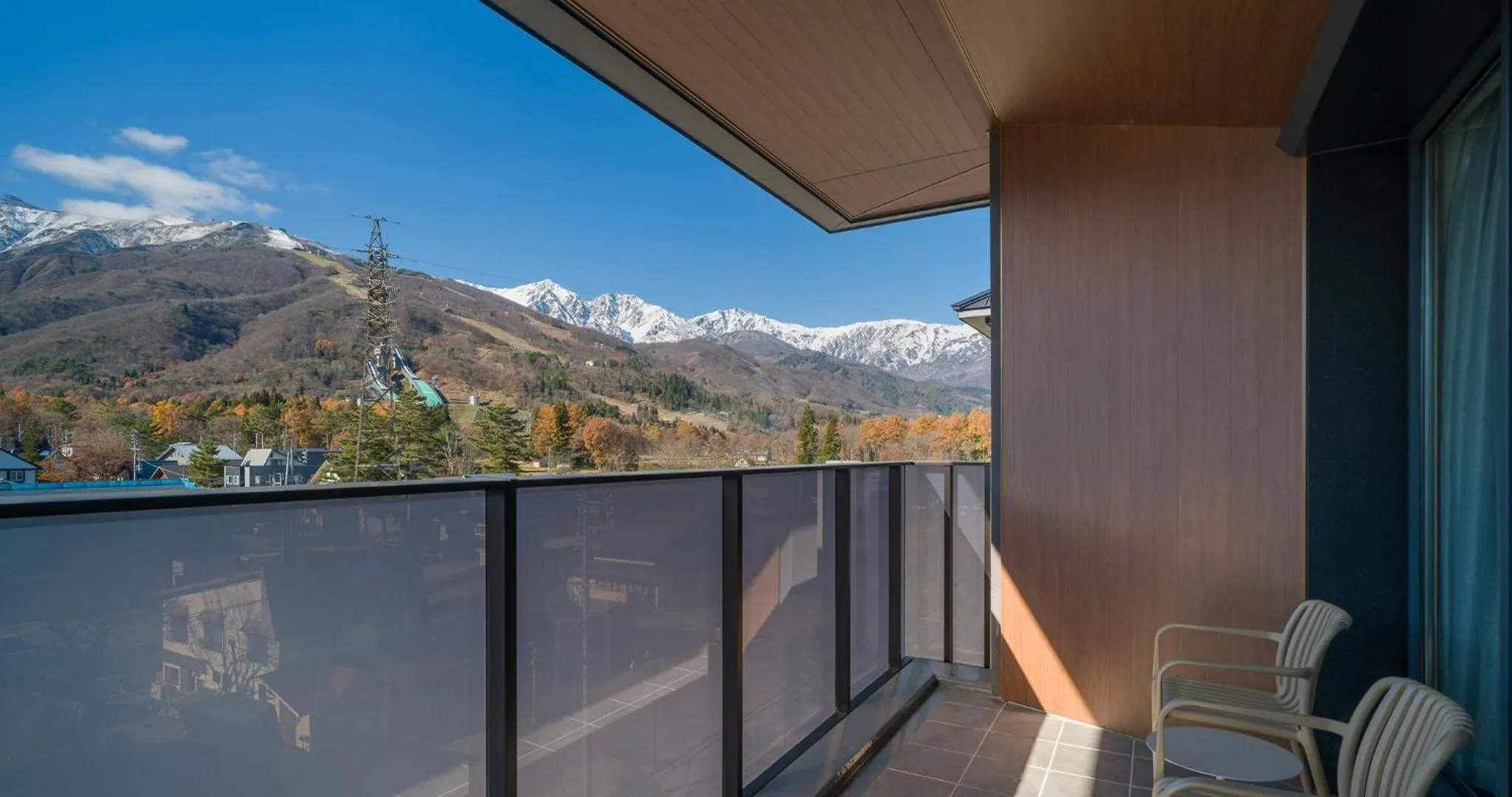 Balcony/Terrace in HOTEL LA VIGNE HAKUBA by Onko Chishin