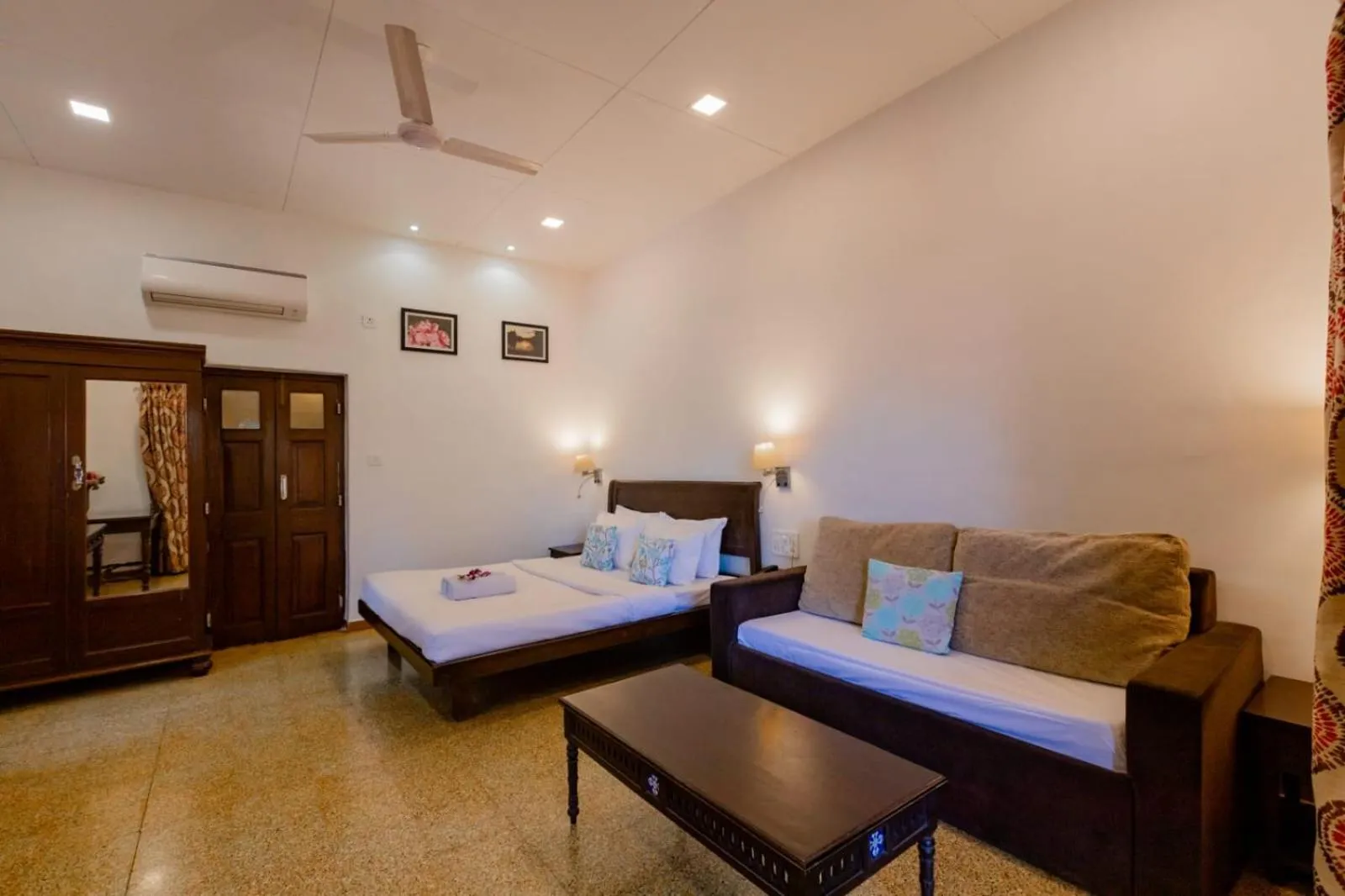 Photo of the whole room, Bed in Radha Cottage Resort