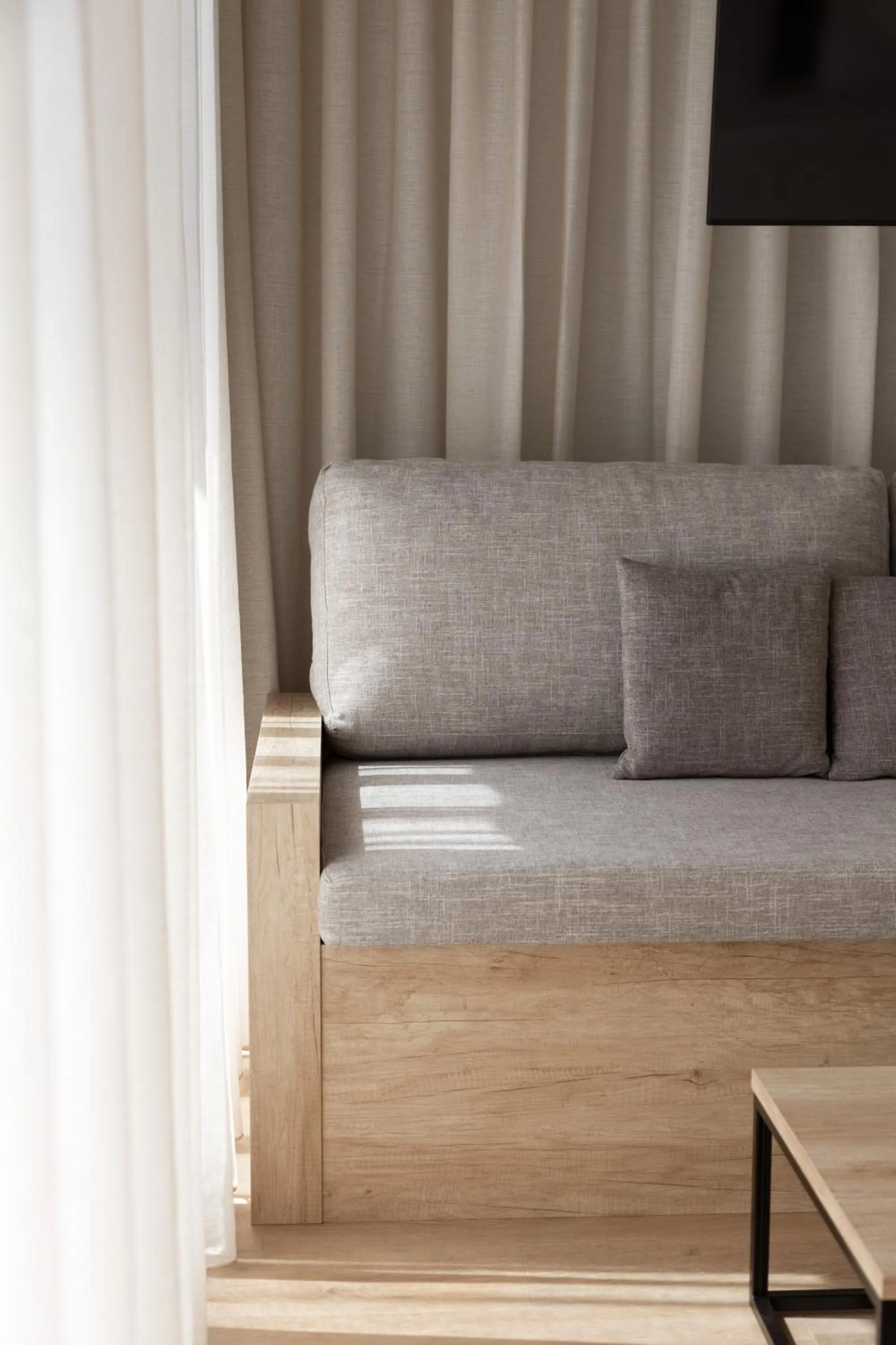 Living room in Rebalance Apartments