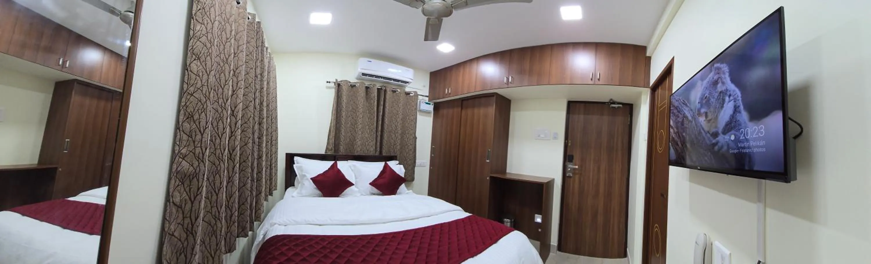 Bed in Hotel NJ RESIDENCY NEAR DLF IT PARK, RMZ SOFTWARE PARK, L&T ECC, CHENNAI TRADE CENTRE & MIOT