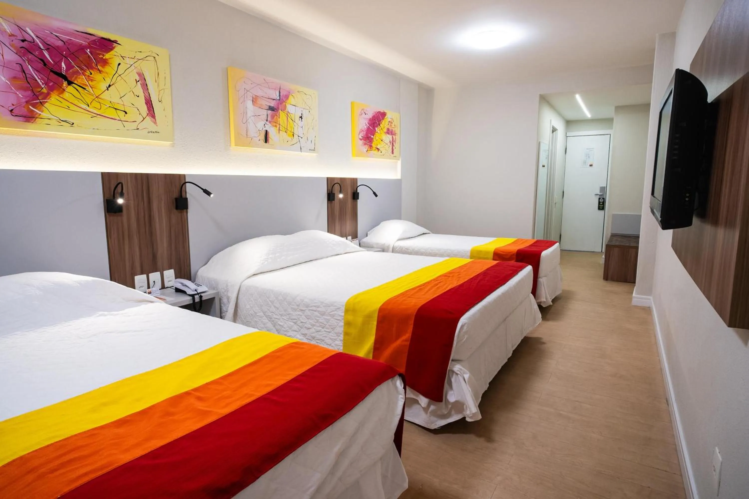 Bedroom, Bed in Hotel Praia Centro