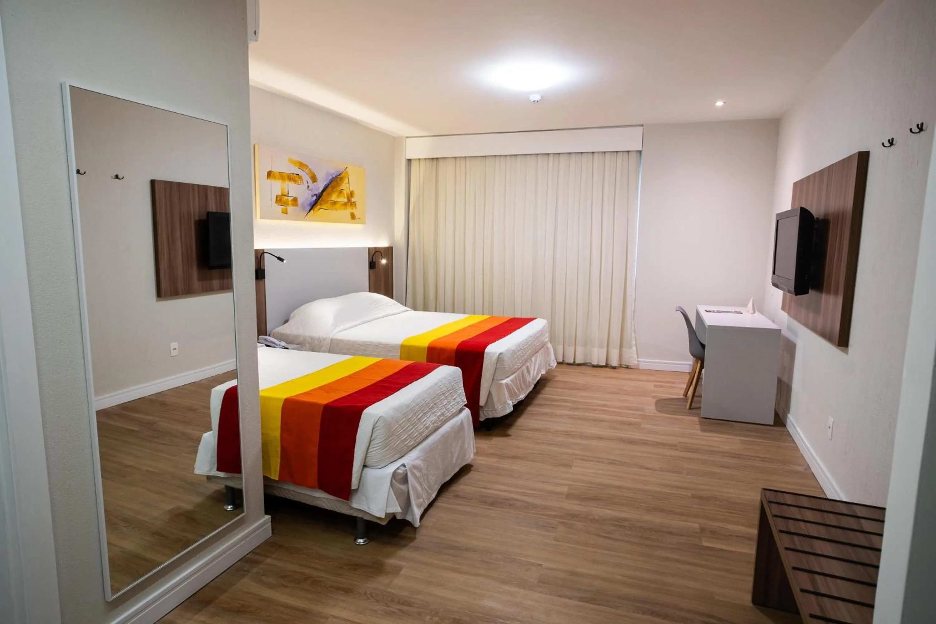 Bedroom, Bed in Hotel Praia Centro