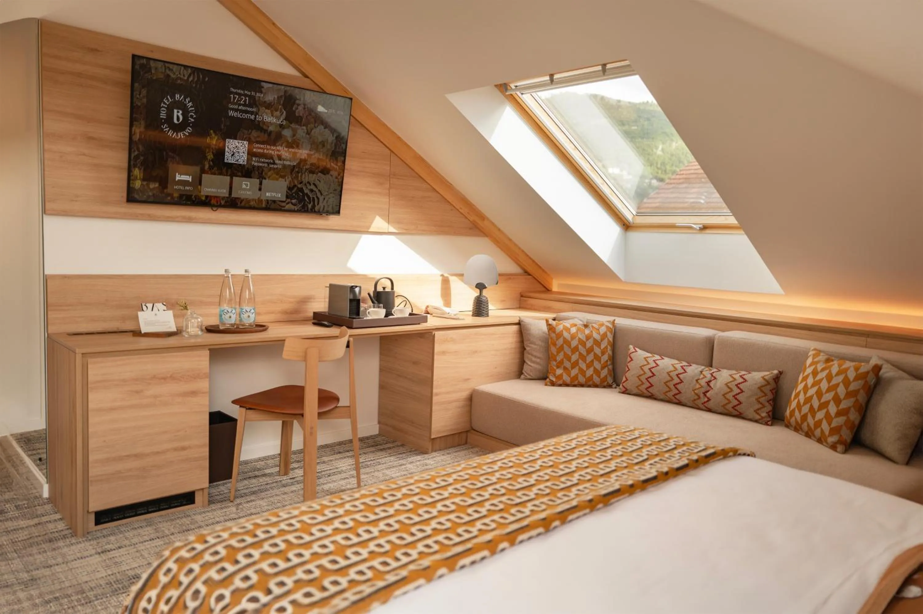 Bed in Hotel Baškuća Sarajevo