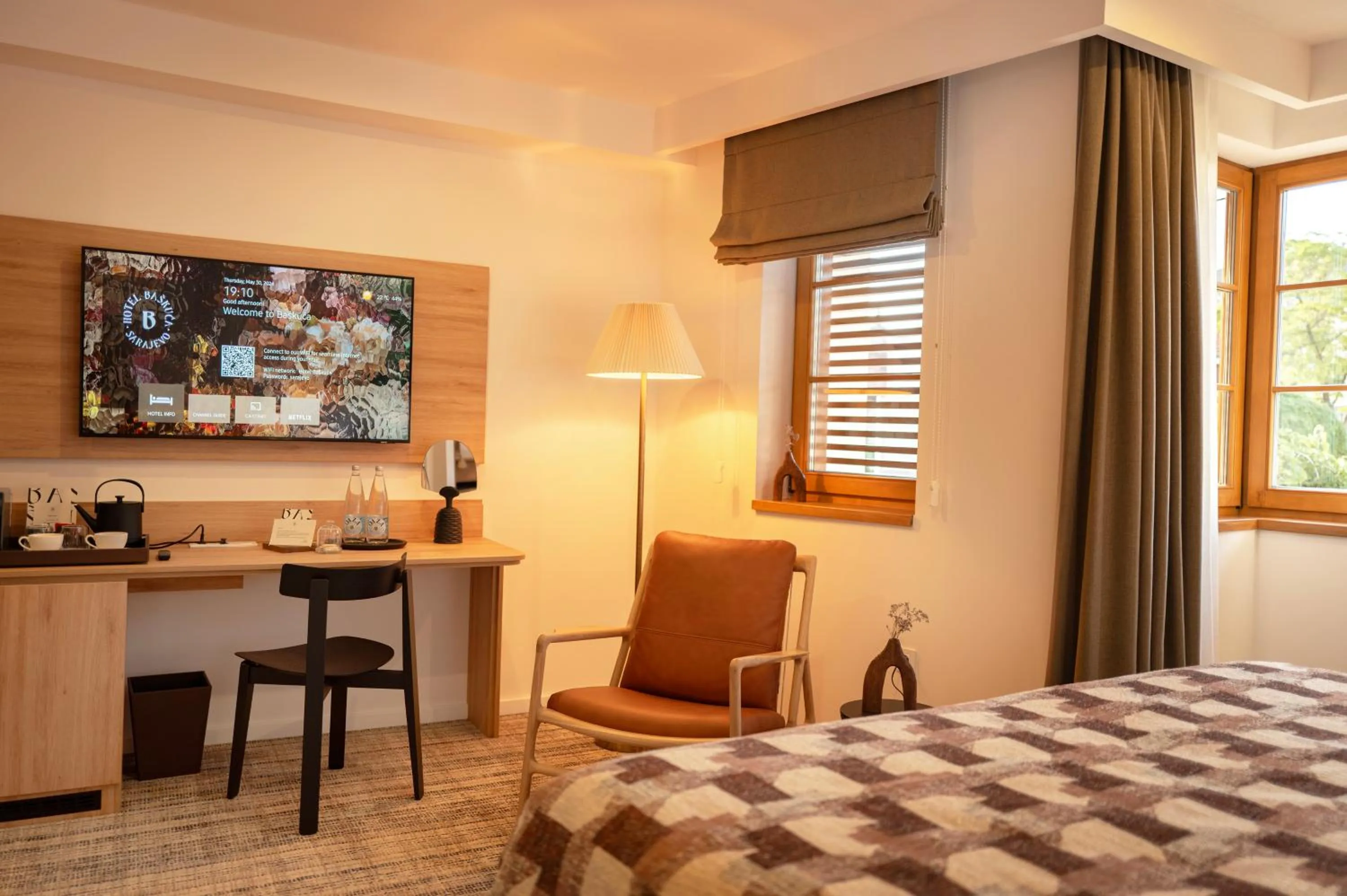 Bed in Hotel Baškuća Sarajevo