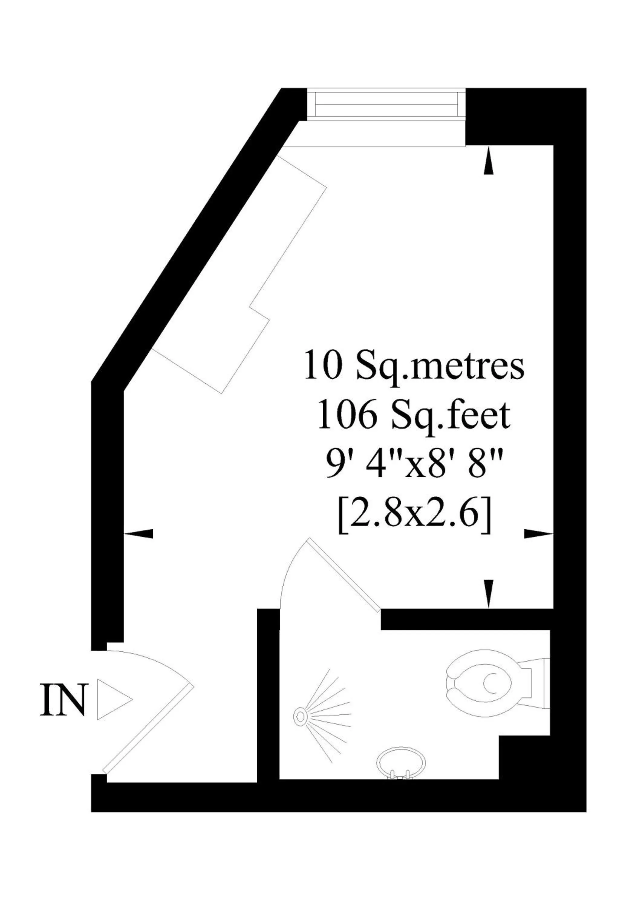 Floor plan in Crestfield Hotel