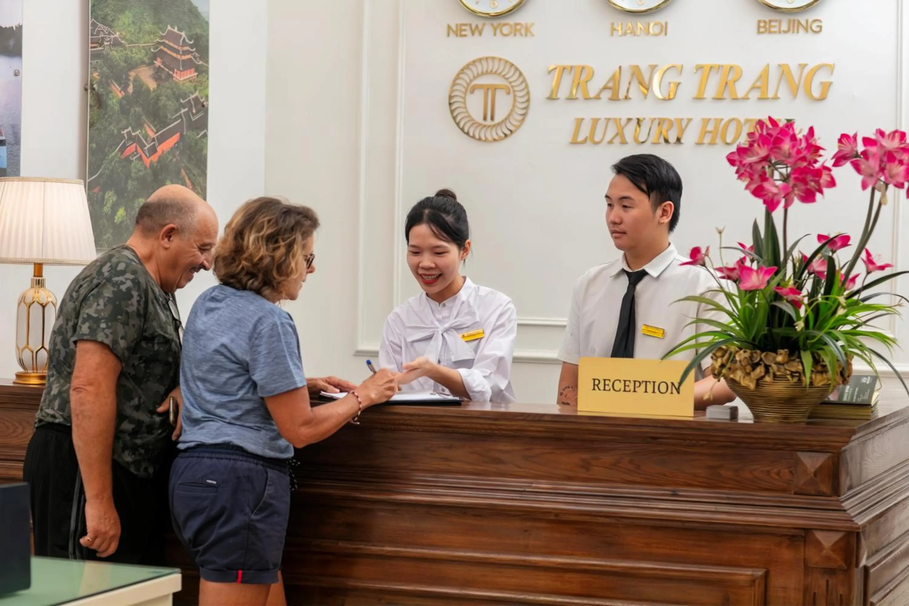 Staff in TrangTrang Luxury Hotel