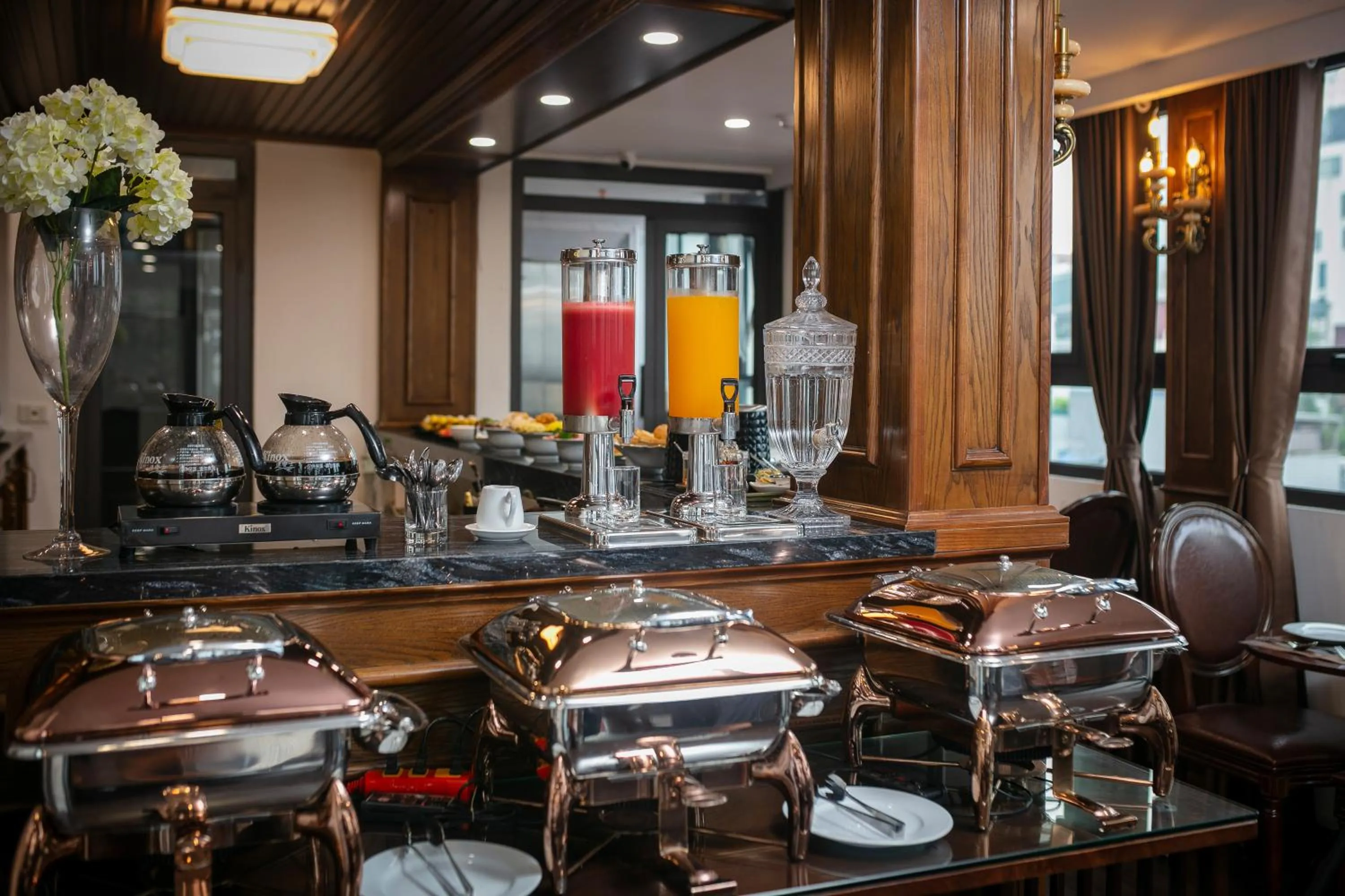 Food and drinks in TrangTrang Luxury Hotel