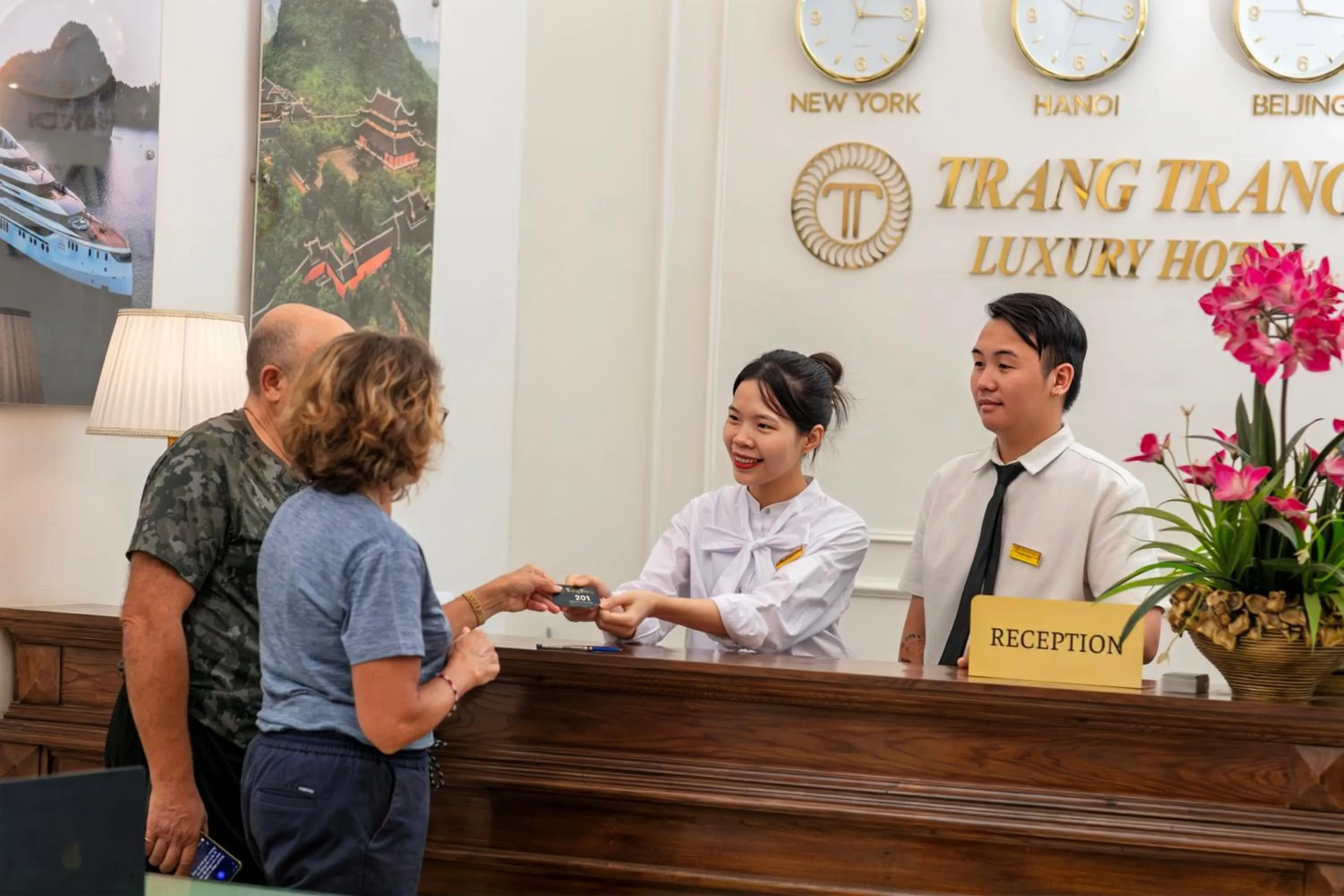 Staff in TrangTrang Luxury Hotel