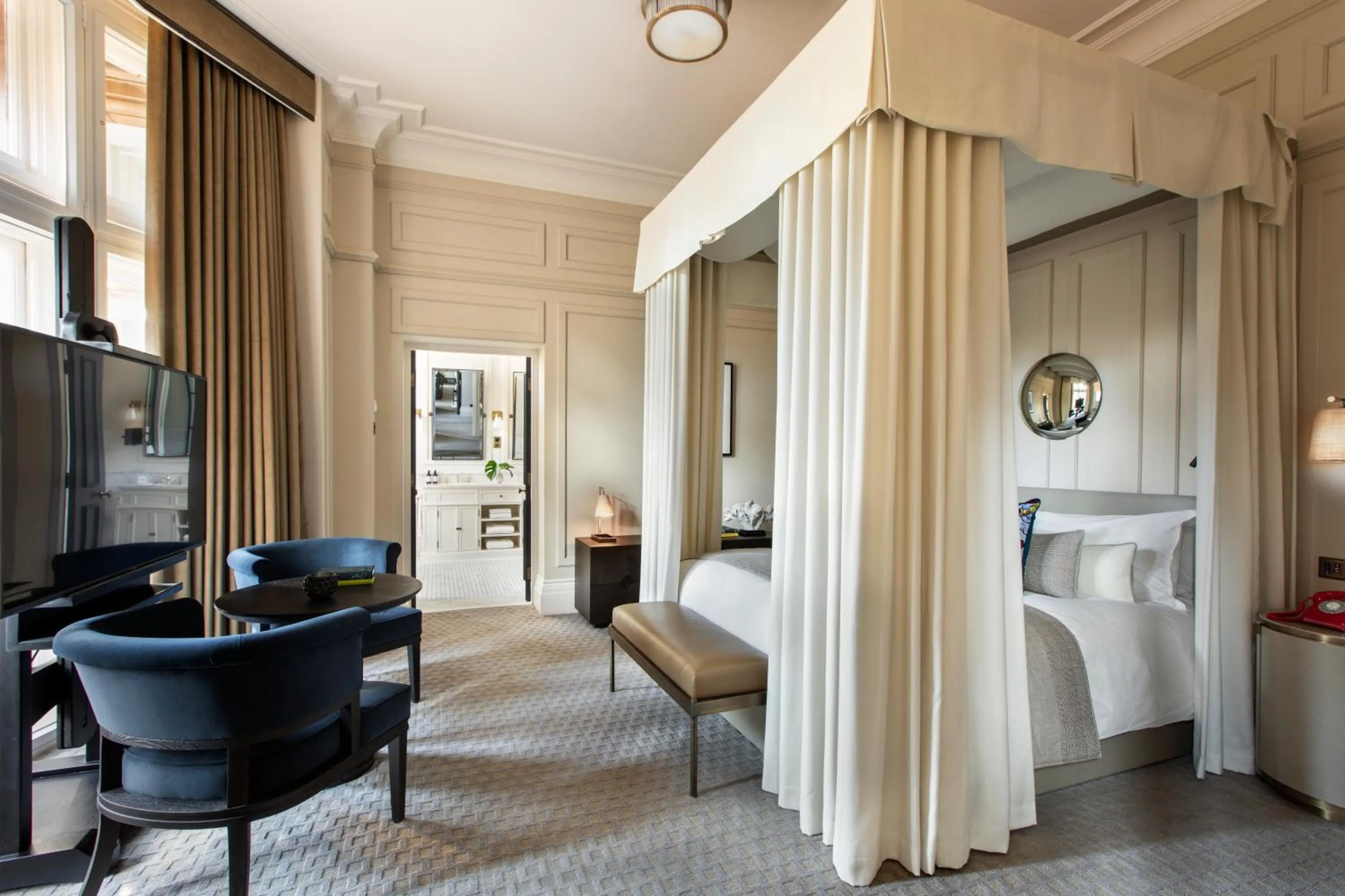 Bedroom, Bed in Kimpton Fitzroy London by IHG