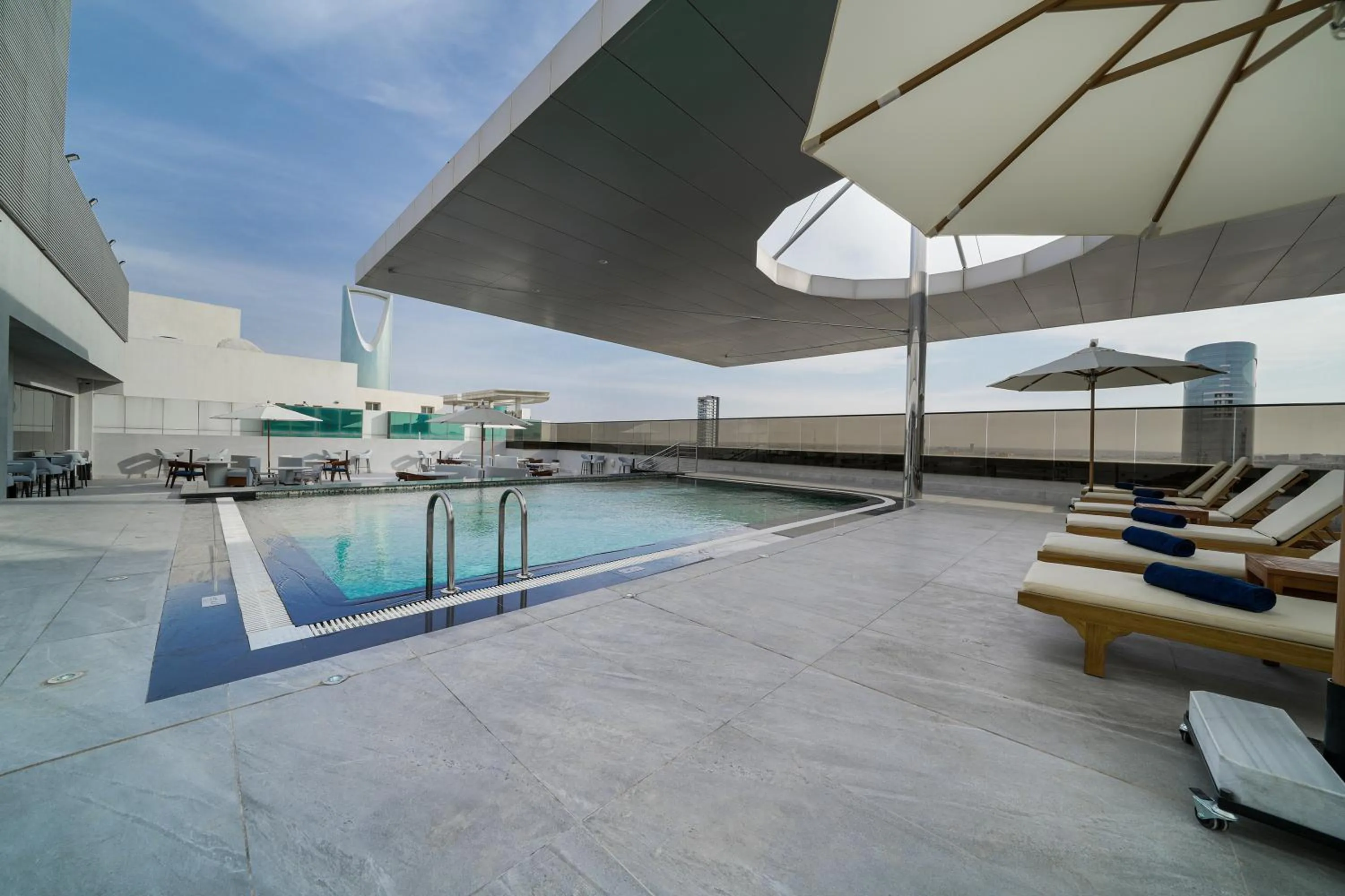 Swimming pool in Nova M Hotel Olaya Riyadh edge By Rotana