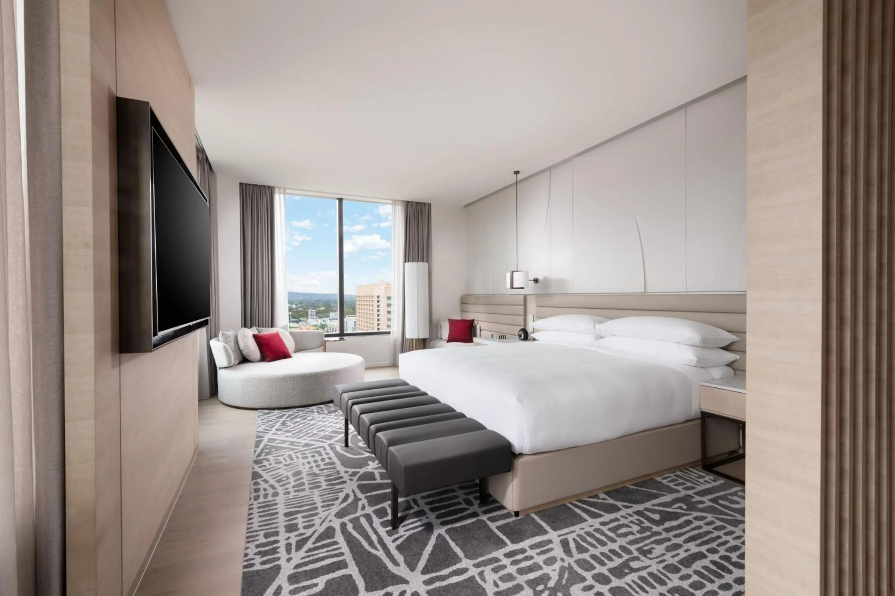 Bedroom, Bed in Adelaide Marriott Hotel