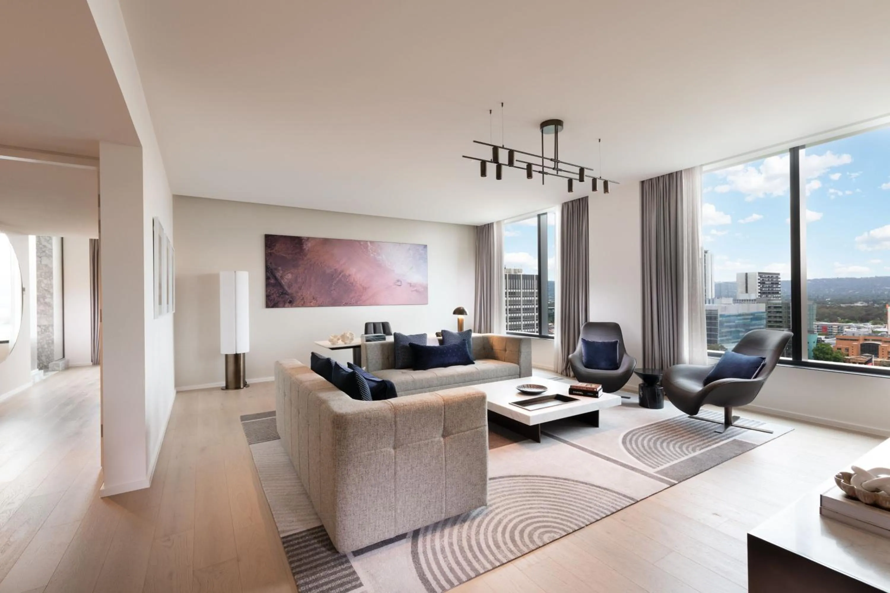 Lounge or bar in Adelaide Marriott Hotel