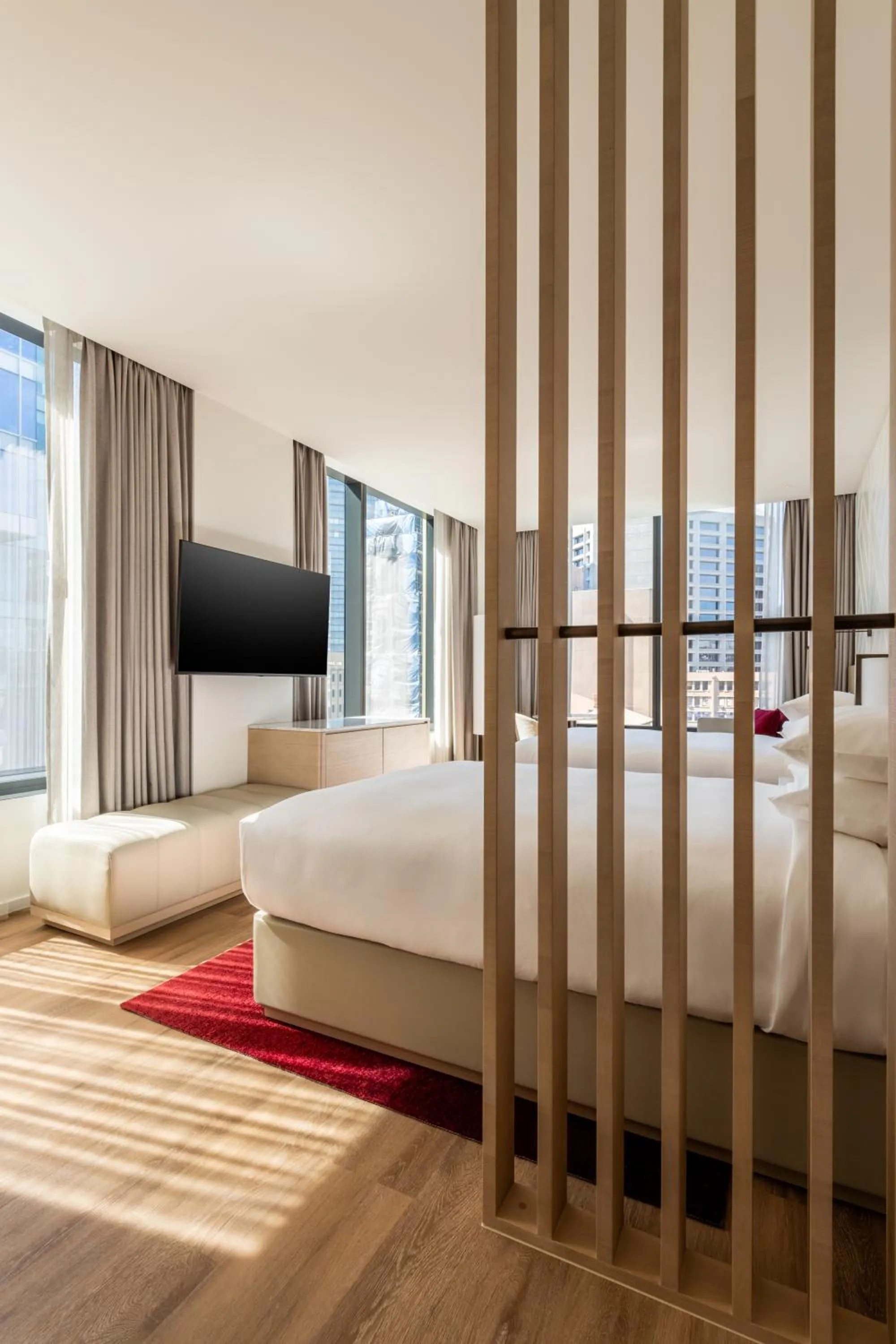 Bedroom, Bed in Adelaide Marriott Hotel