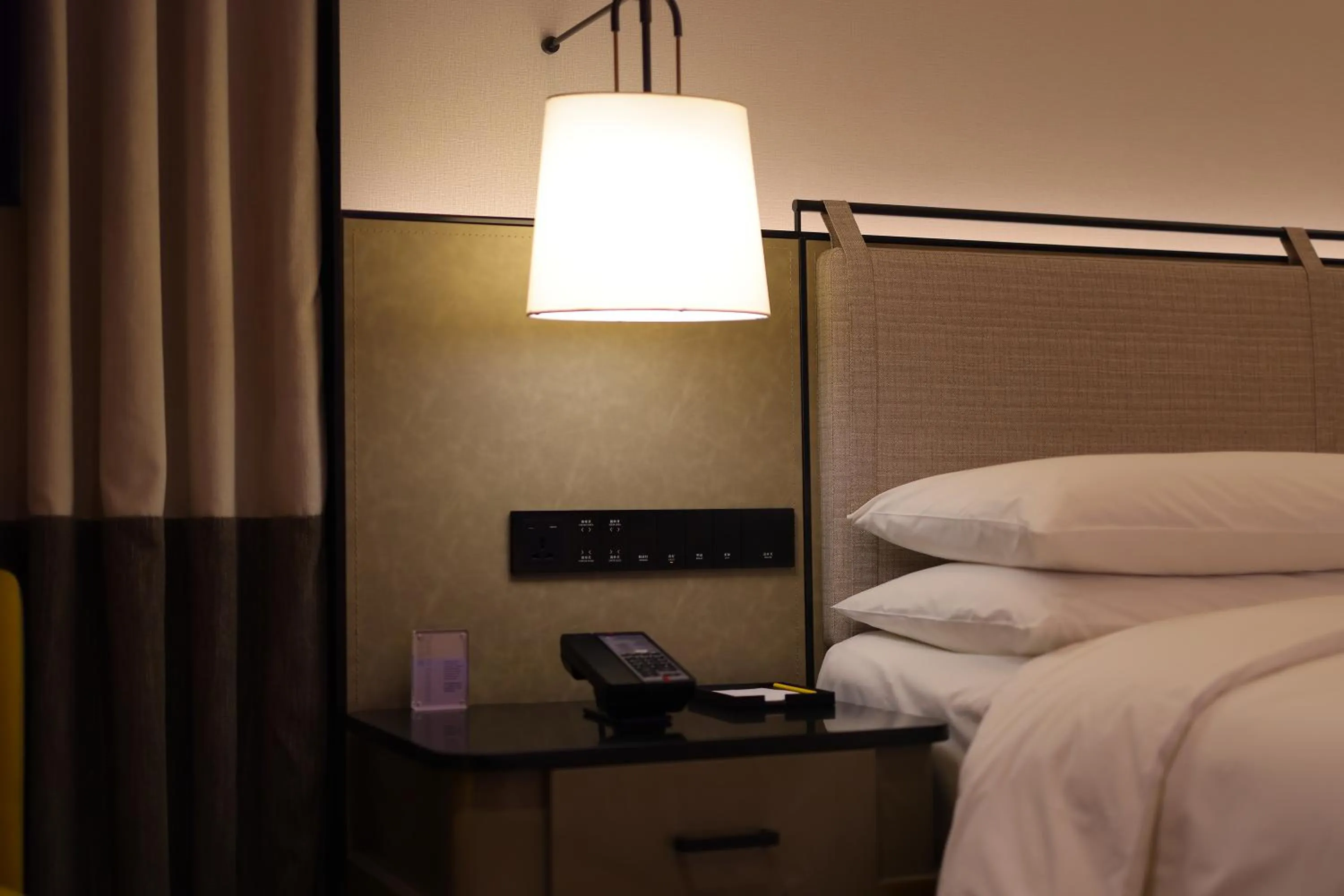 Decorative detail, Bed in Renaissance Beijing Haidian Hotel