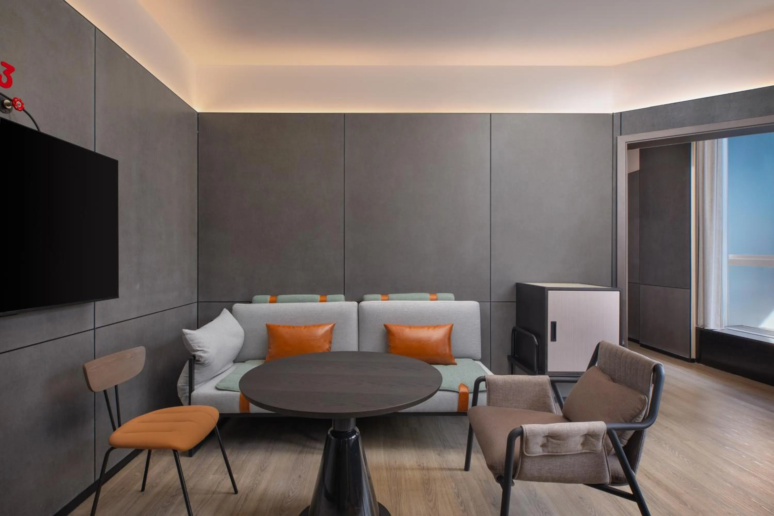 Living room in Moxy Chongqing