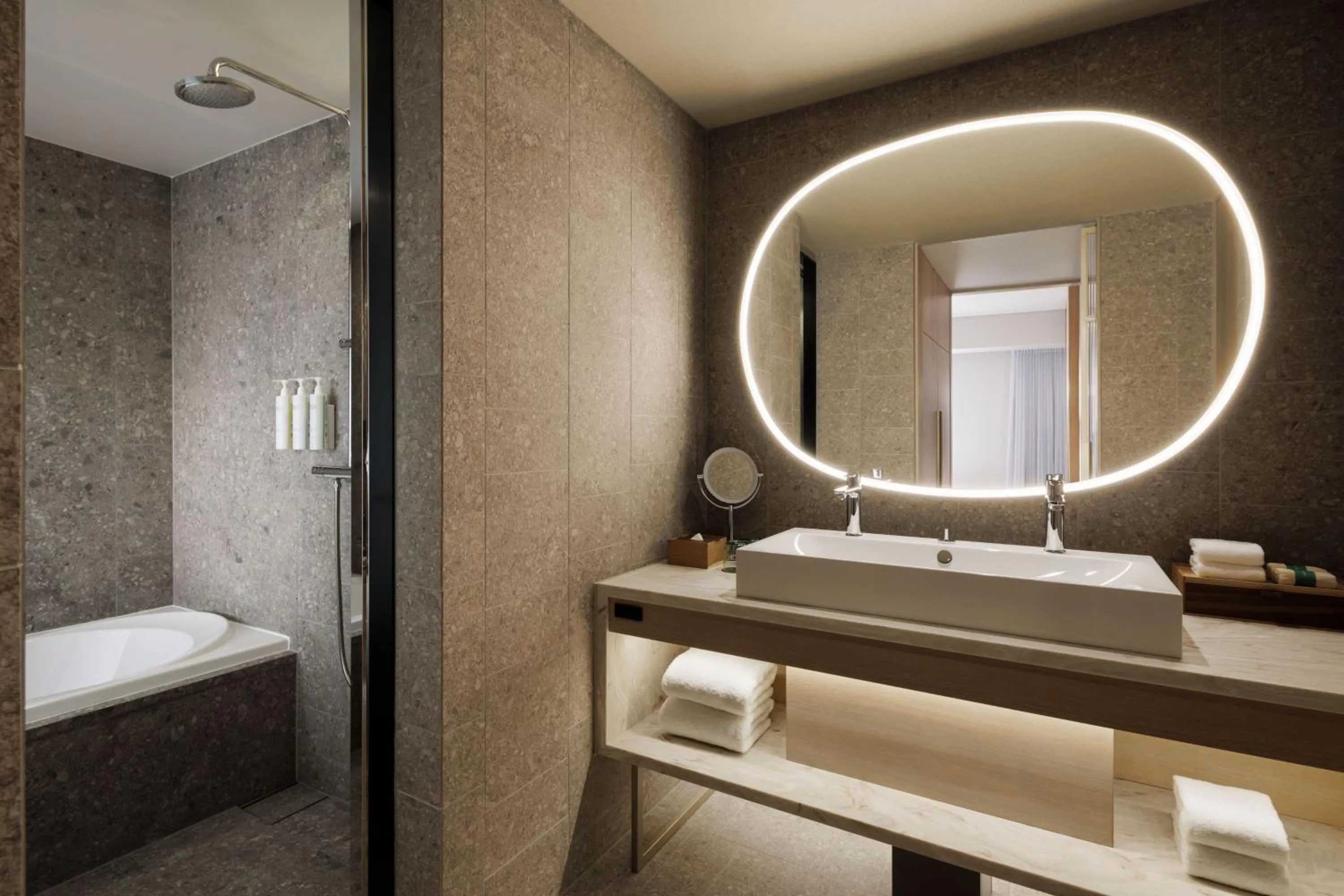 Bathroom, Bed in Courtyard by Marriott Sapporo