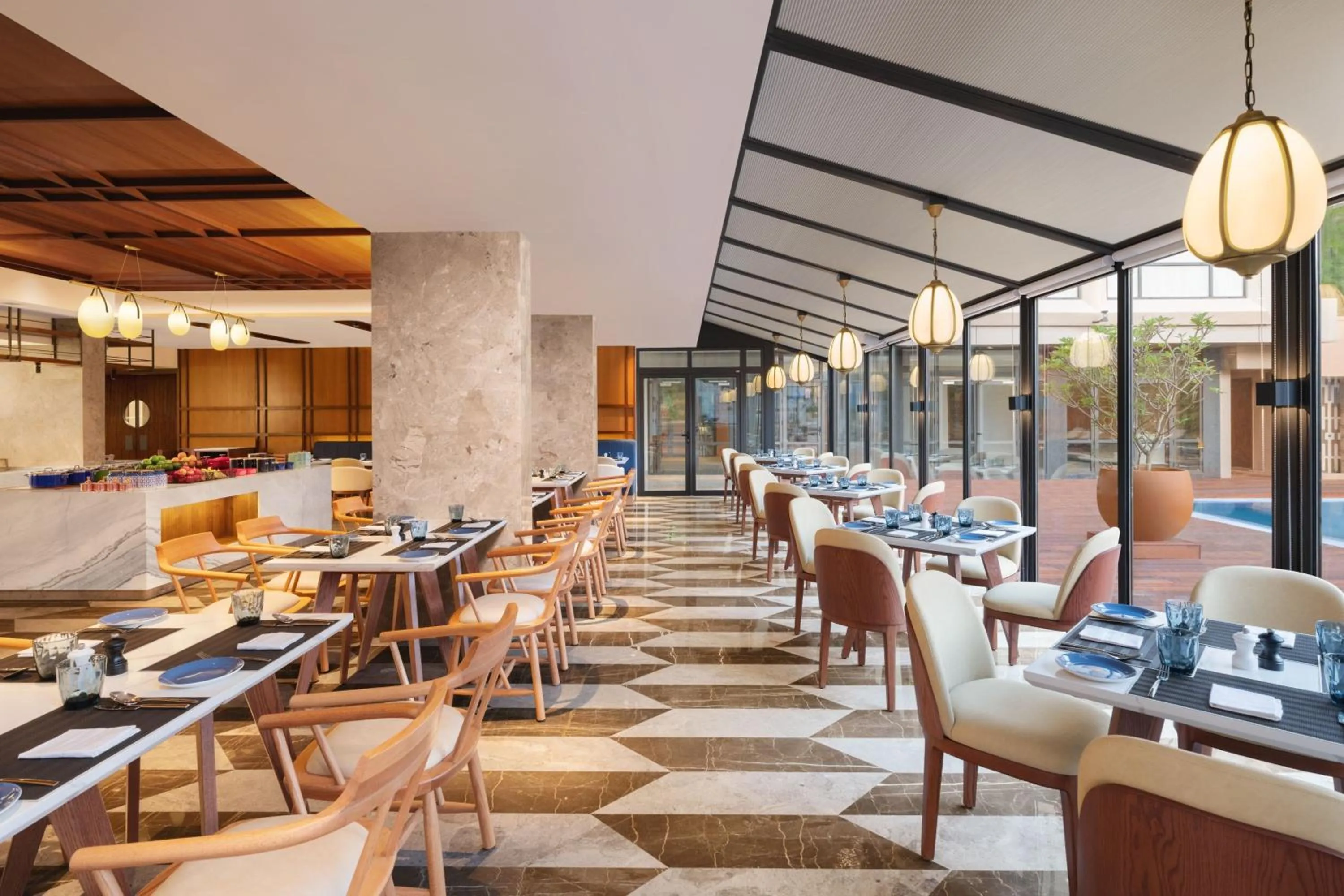 Kitchen or kitchenette in Courtyard by Marriott Goa Colva