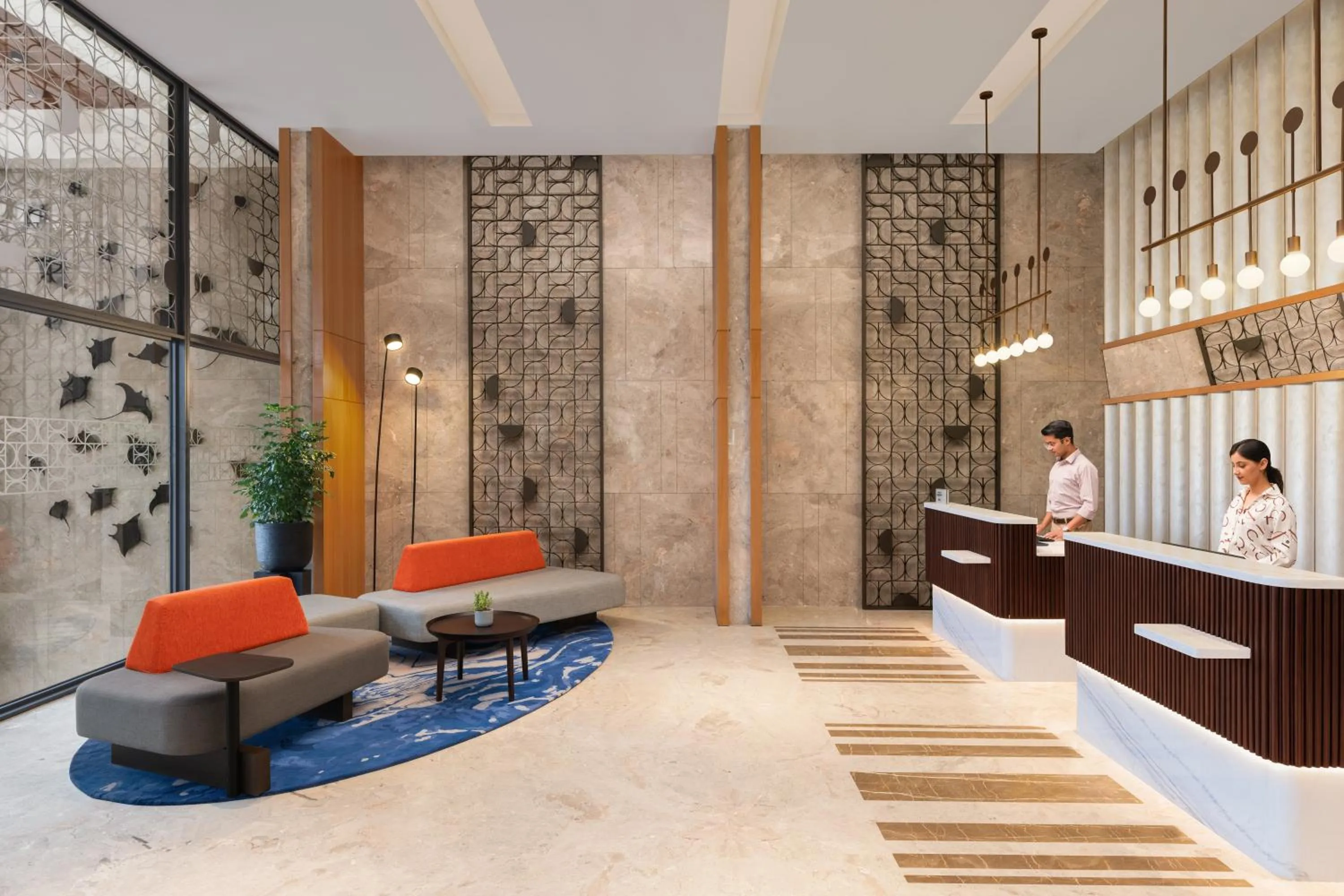 Lobby or reception in Courtyard by Marriott Goa Colva