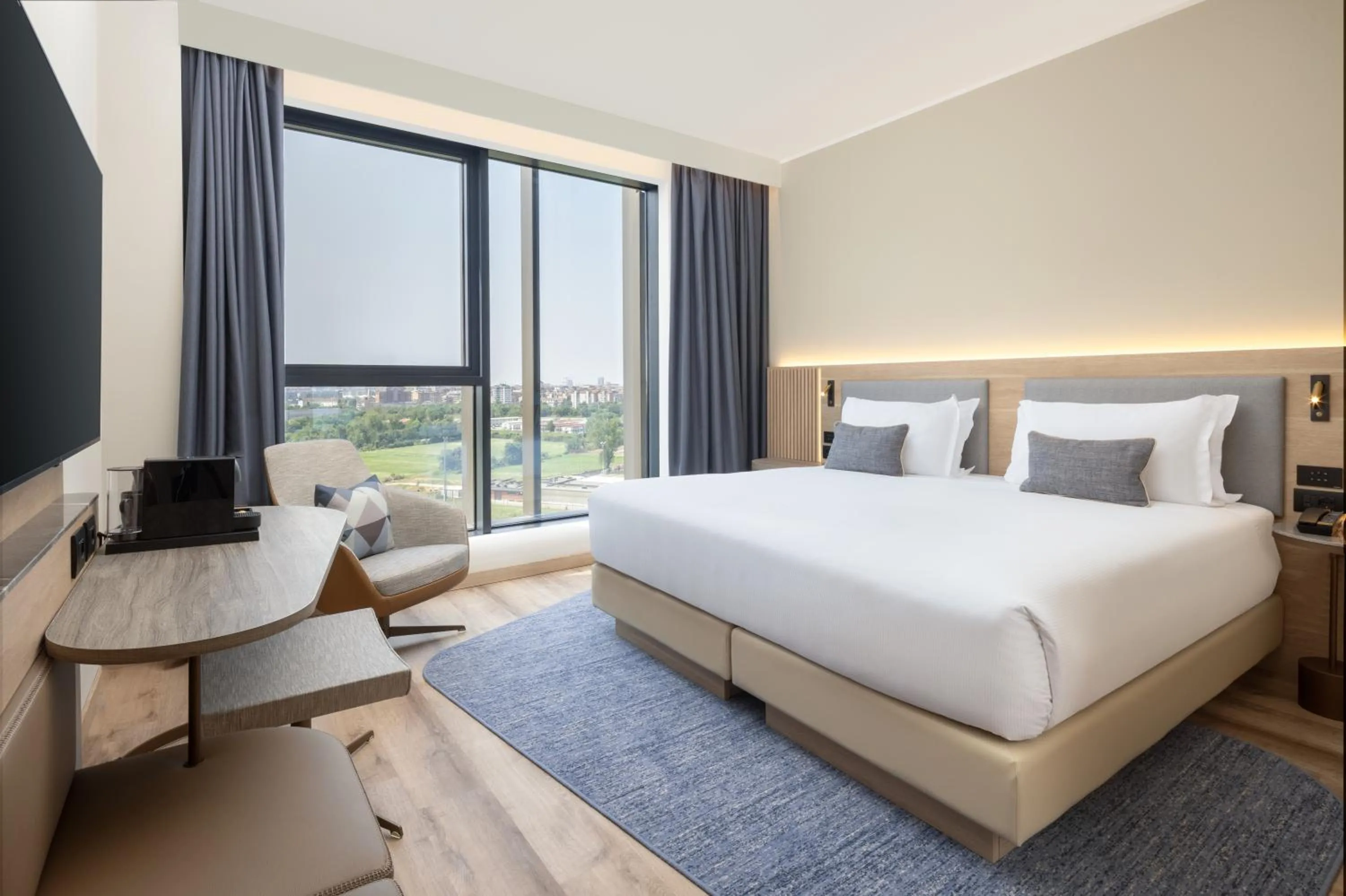 Bedroom, Bed in Courtyard by Marriott Milano Linate